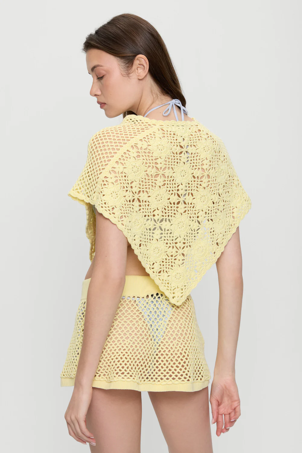 Adaline Crochet Mini Skirt - Whipped Butter - Image 2