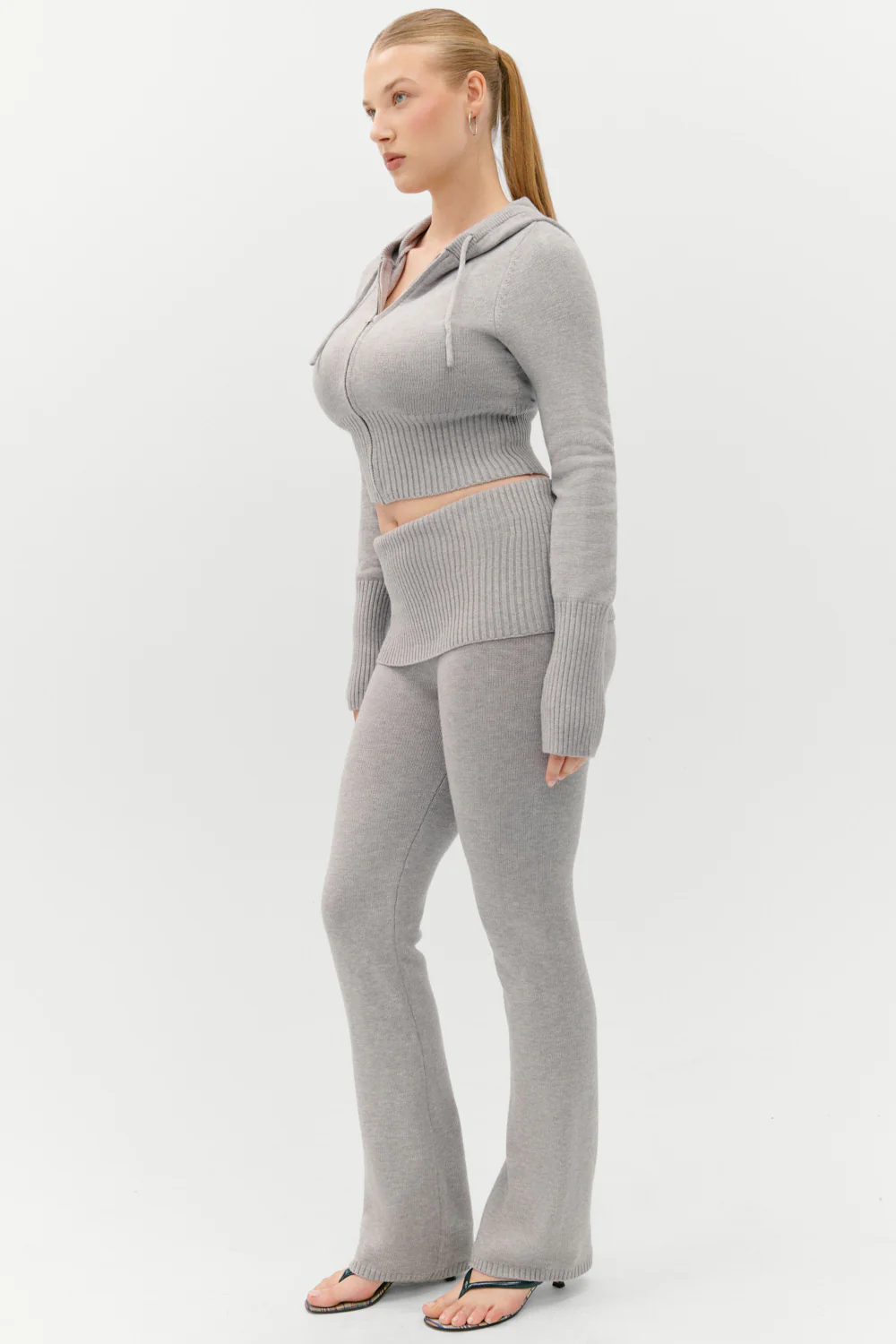 Aimee Knit Pants - Rain Cloud - Image 10