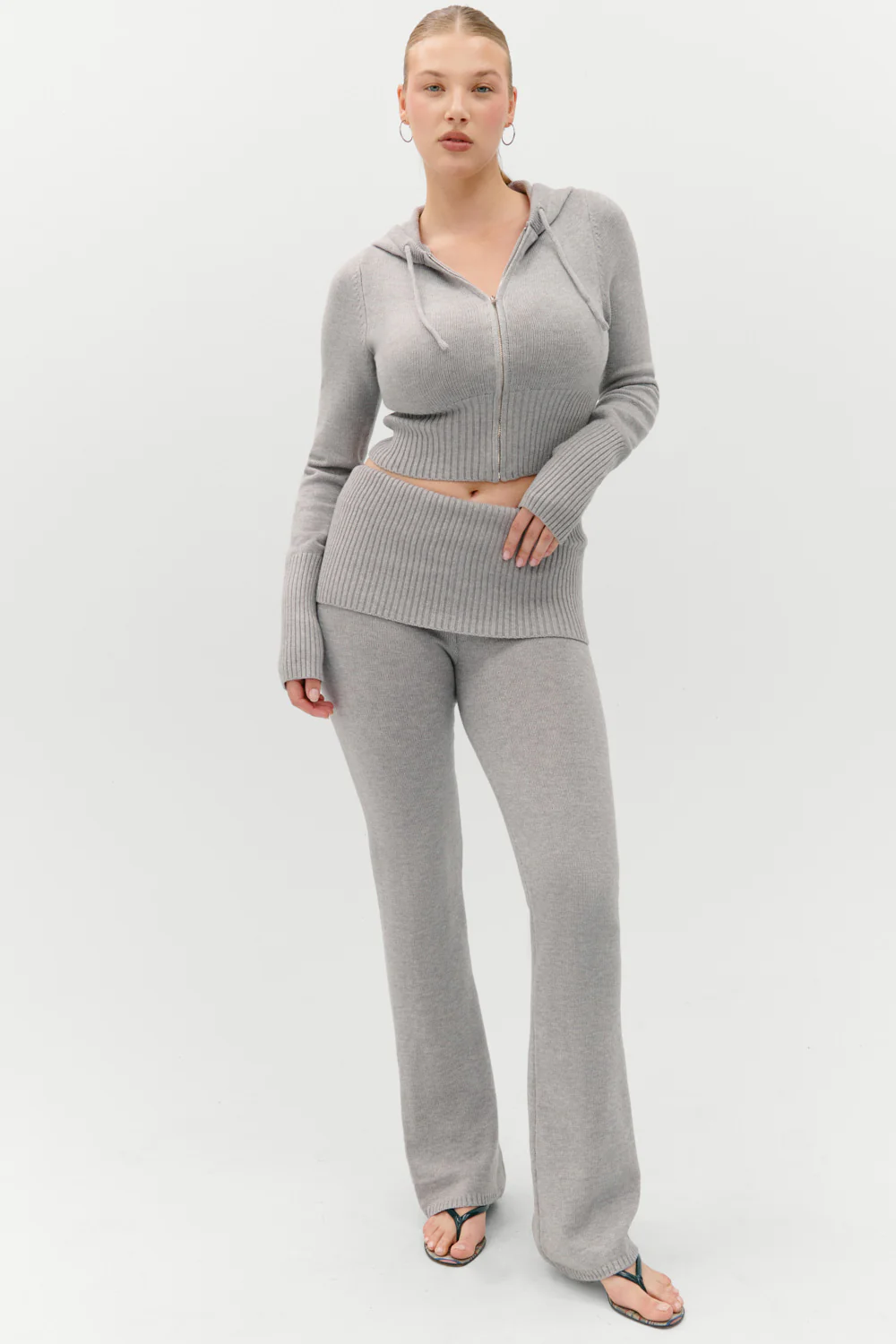 Aimee Knit Pants - Rain Cloud - Image 9
