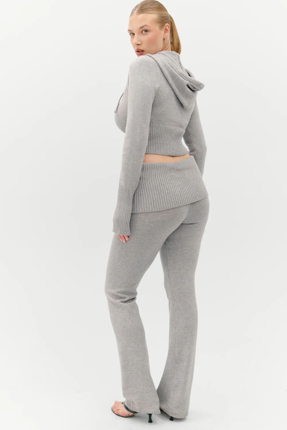 Aimee Zip Up Hoodie - Rain Cloud - Image 8