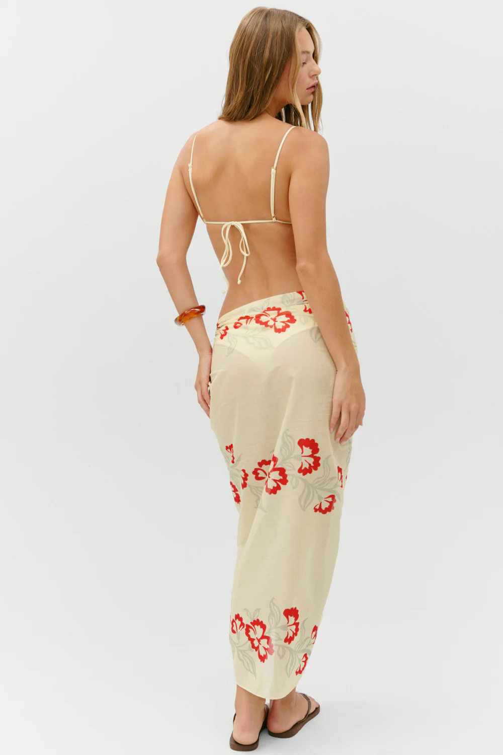 Alessia Cotton Sarong - Hibiscus Beach - Image 4