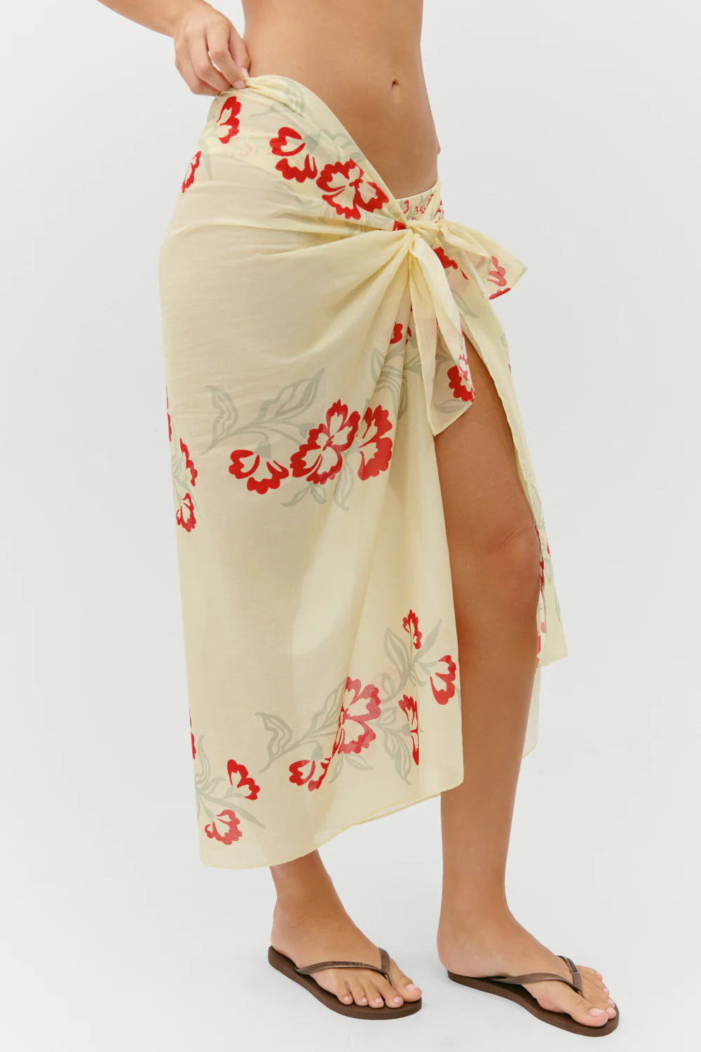 Alessia Cotton Sarong - Hibiscus Beach - Image 5
