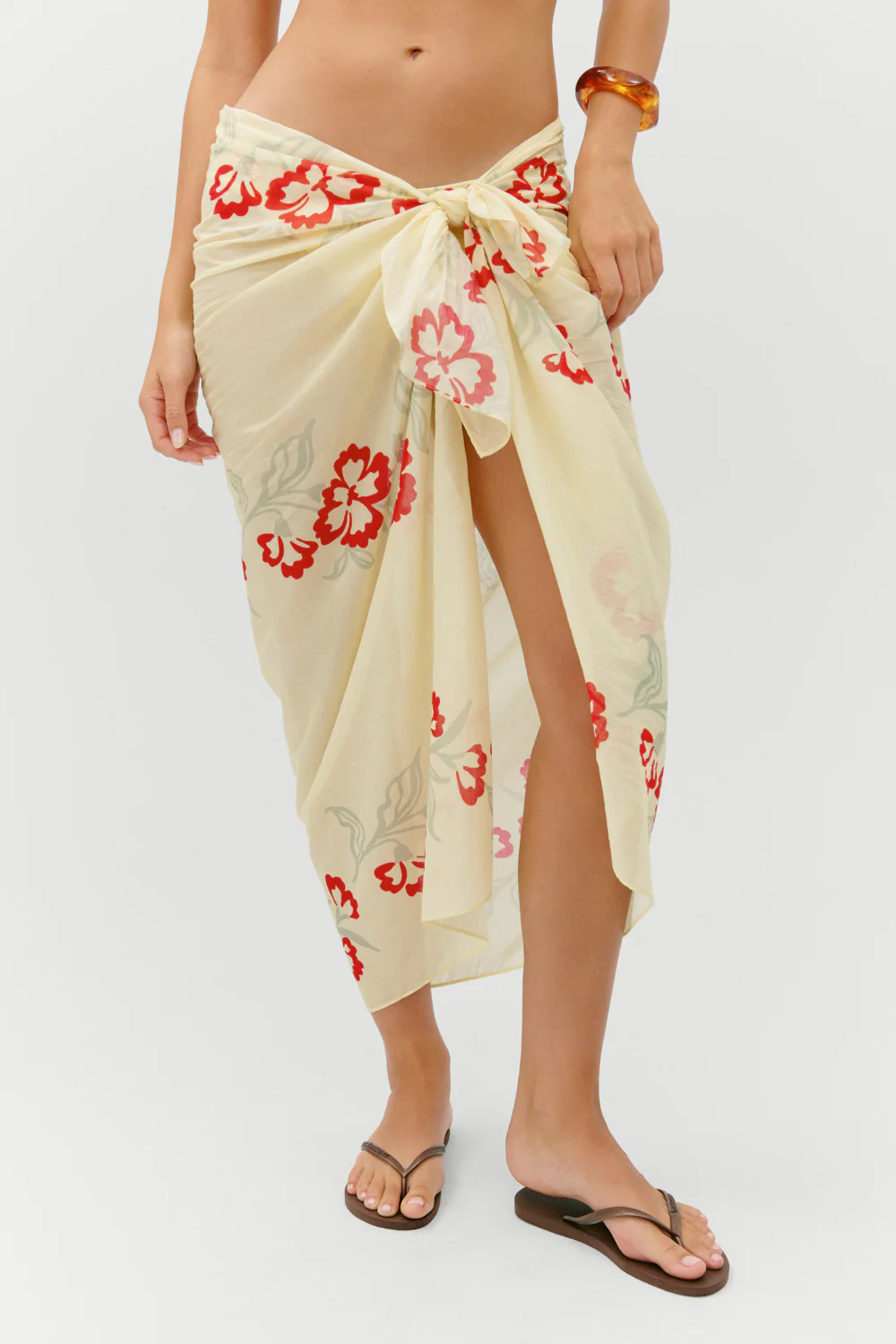 Alessia Cotton Sarong - Hibiscus Beach - Image 6