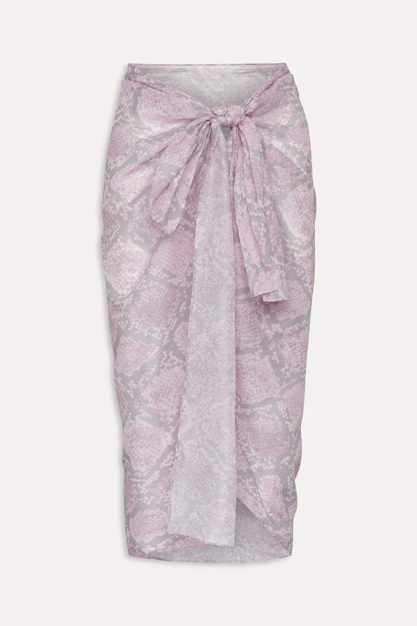 Alessia Cotton Sarong - Pink Python - Image 3