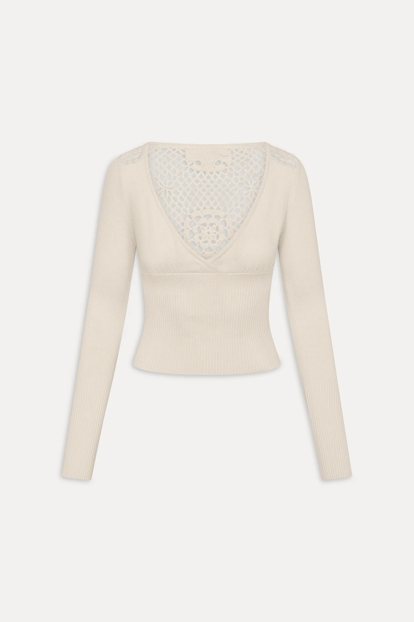 Arlo Crochet Knit Sweater - Bunny - Image 3