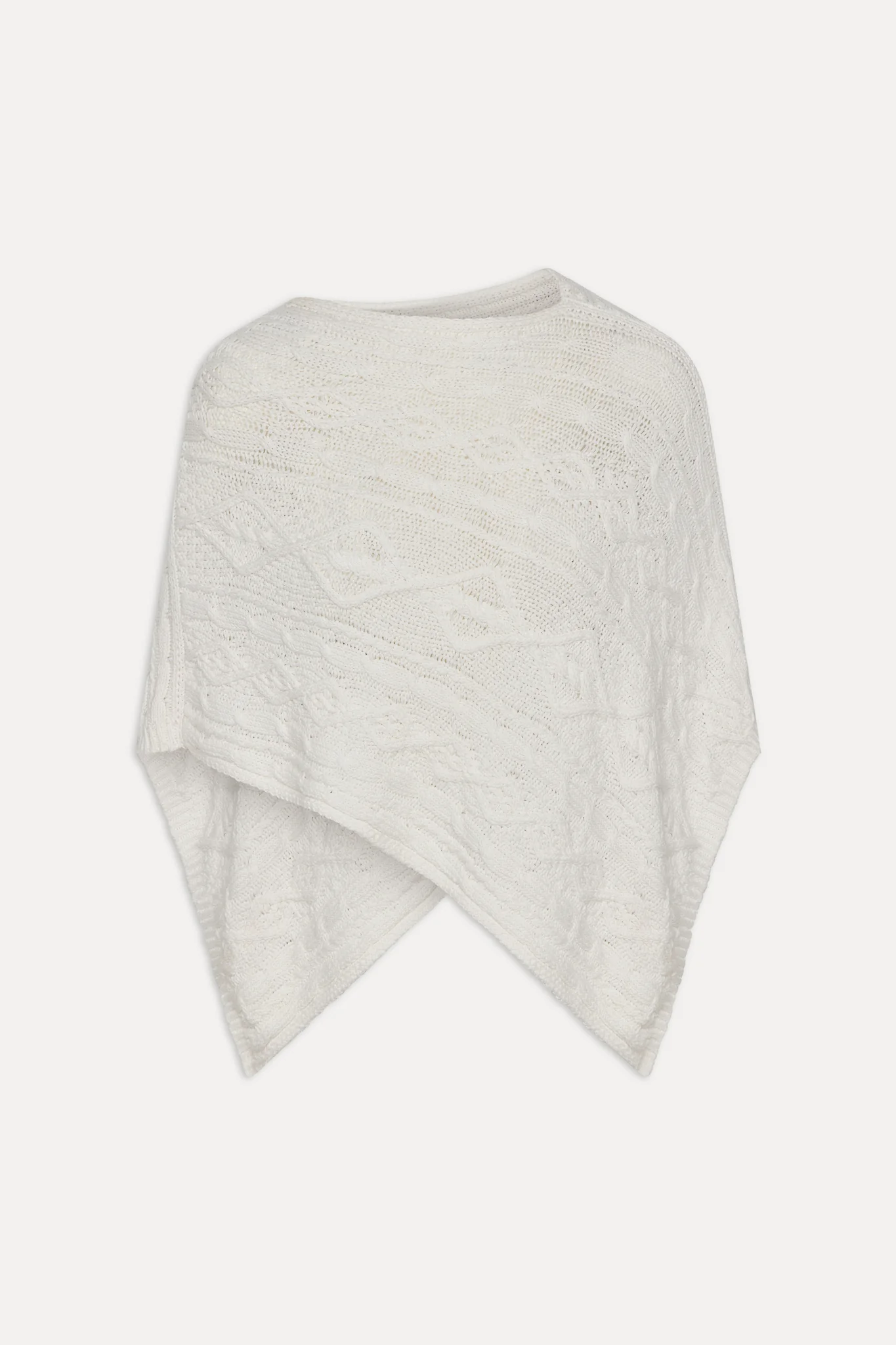 Aspen Poncho - Cloud White - Image 3