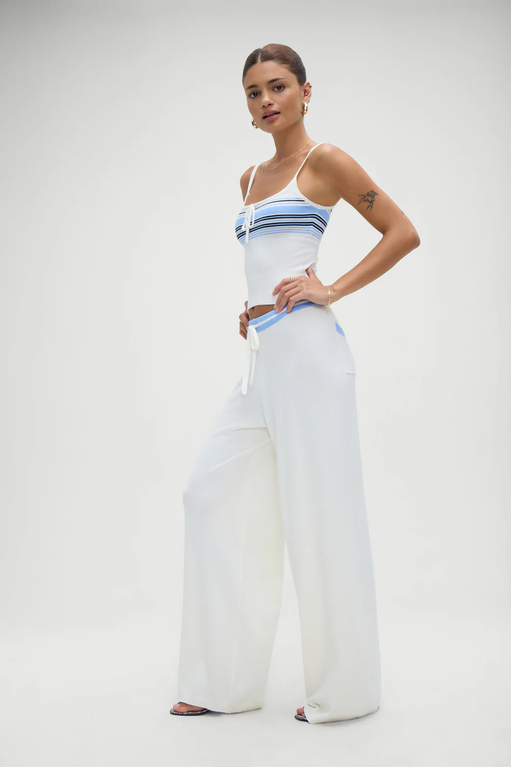 Barrymore Knit Pants - Hampton Stripe - Image 2