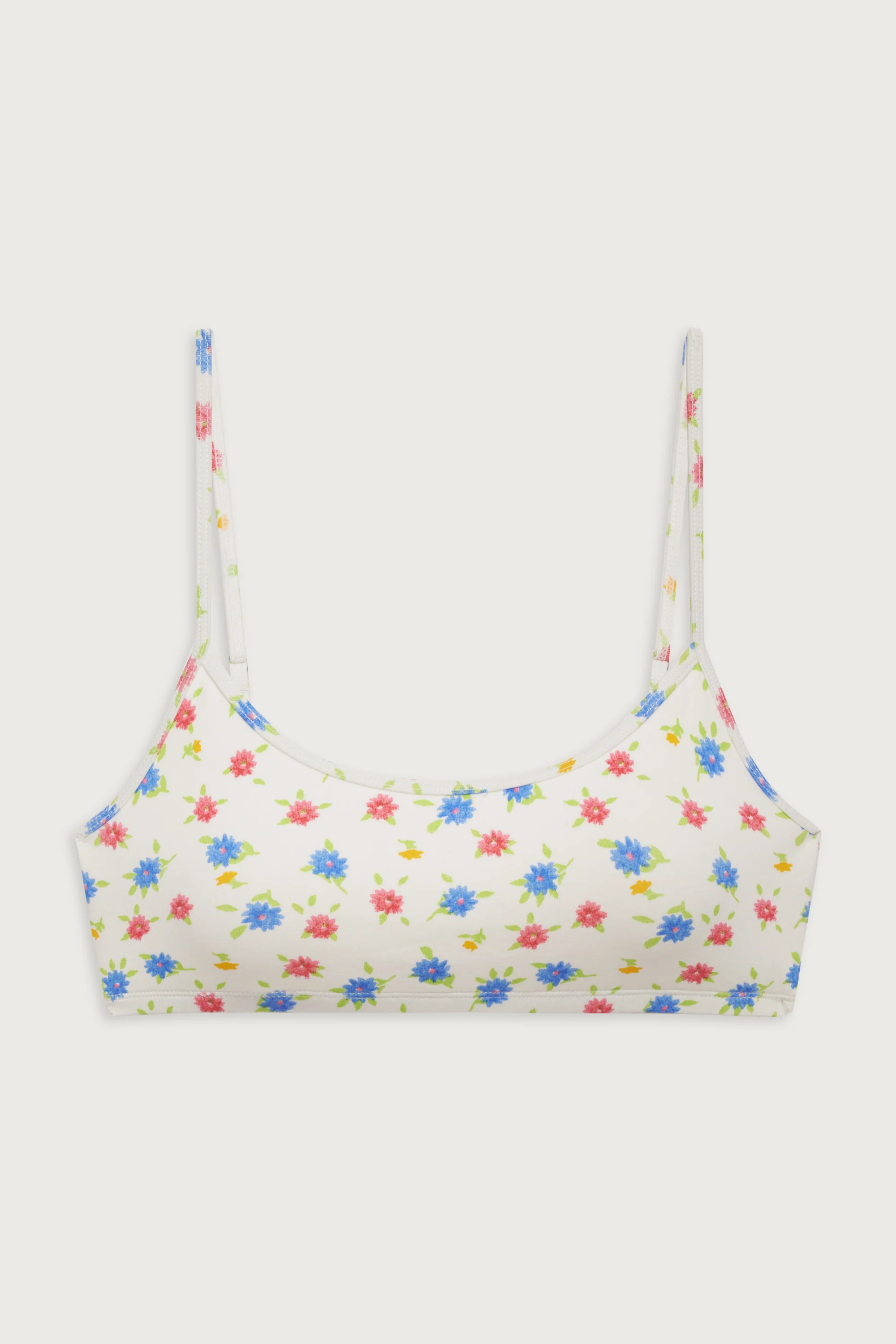 Bay View Floral Bralette Bikini Top - Water Blossom - Image 3
