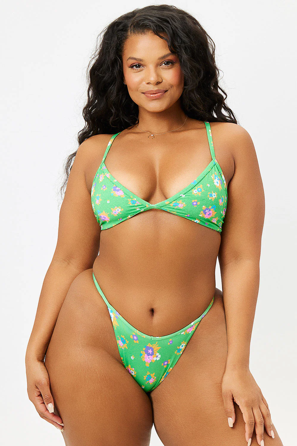 Binx Triangle Bikini Top - Meadow - Image 3