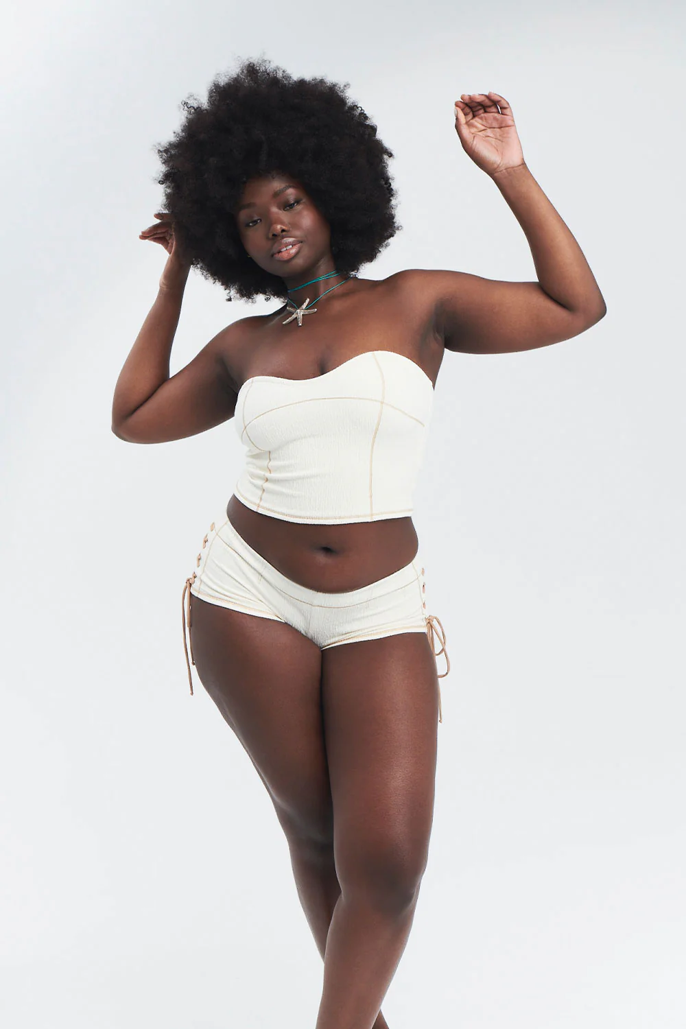 Blue Crush Full Coverage Boy Short - Sandstorm - Image 4