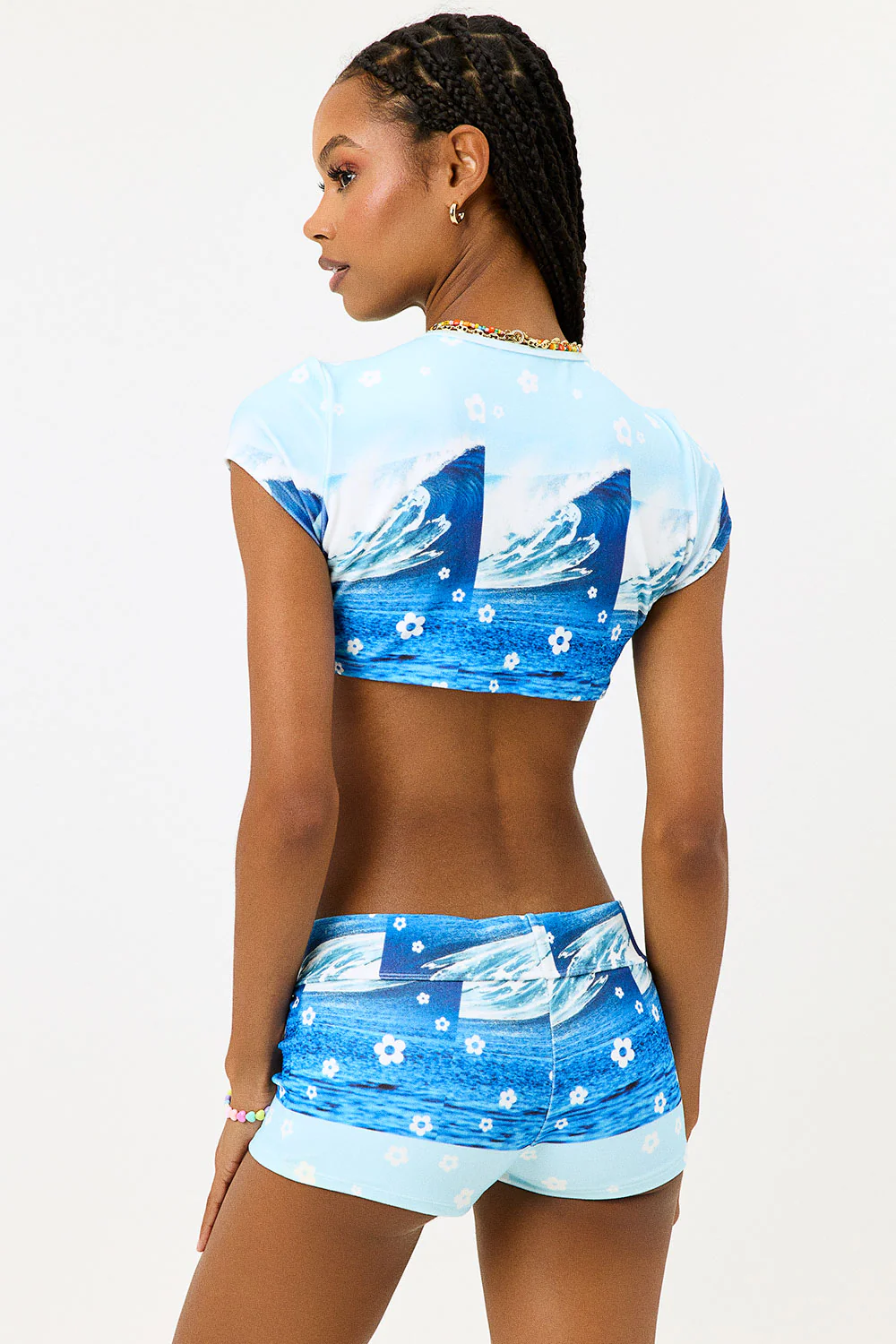 Blue Crush Terry Boy Short - Blue Tides - Image 2