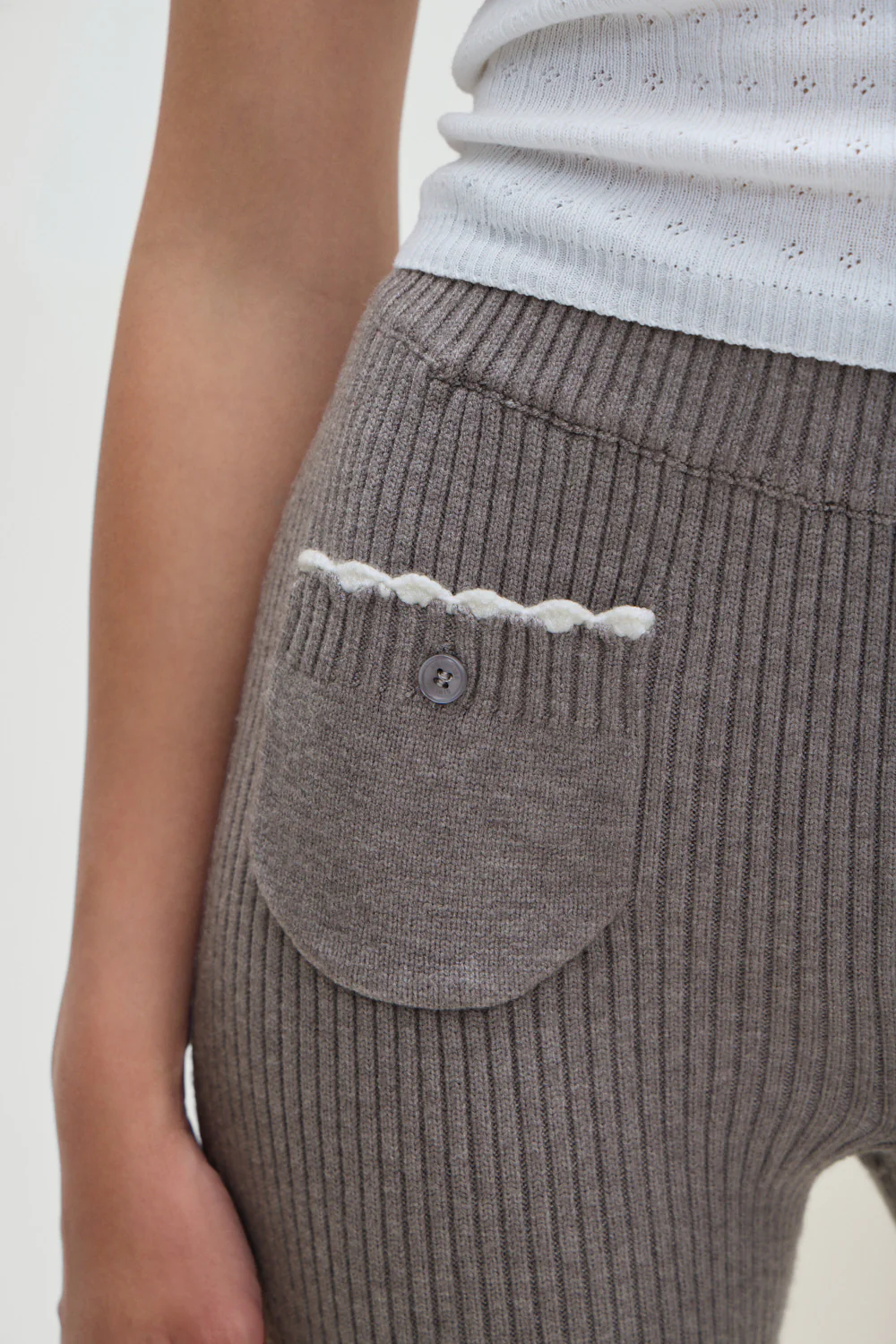 Camden Knit Pants - Rain Cloud - Image 5