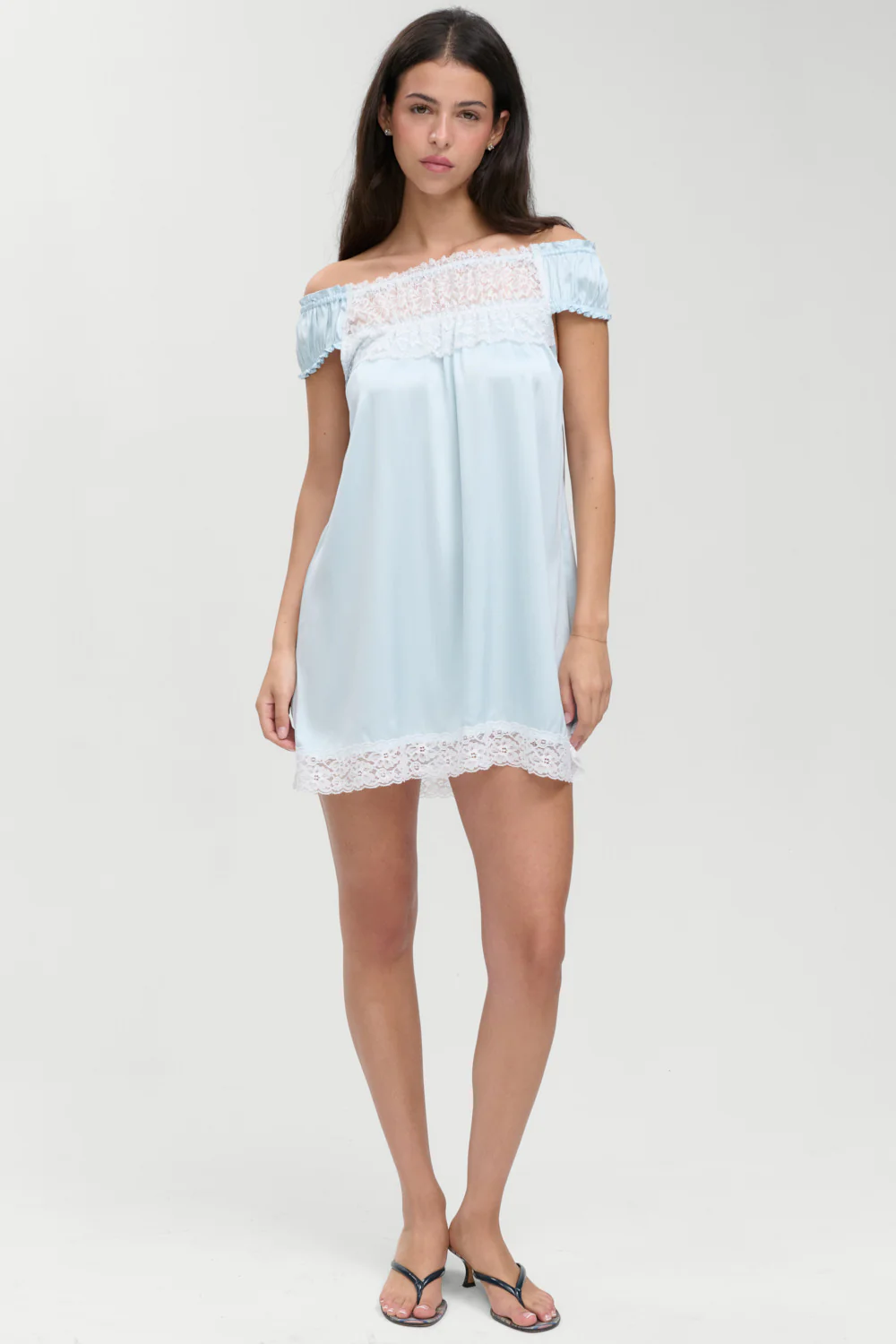 Carlisle Silk Babydoll Dress - Beach Club - Image 2