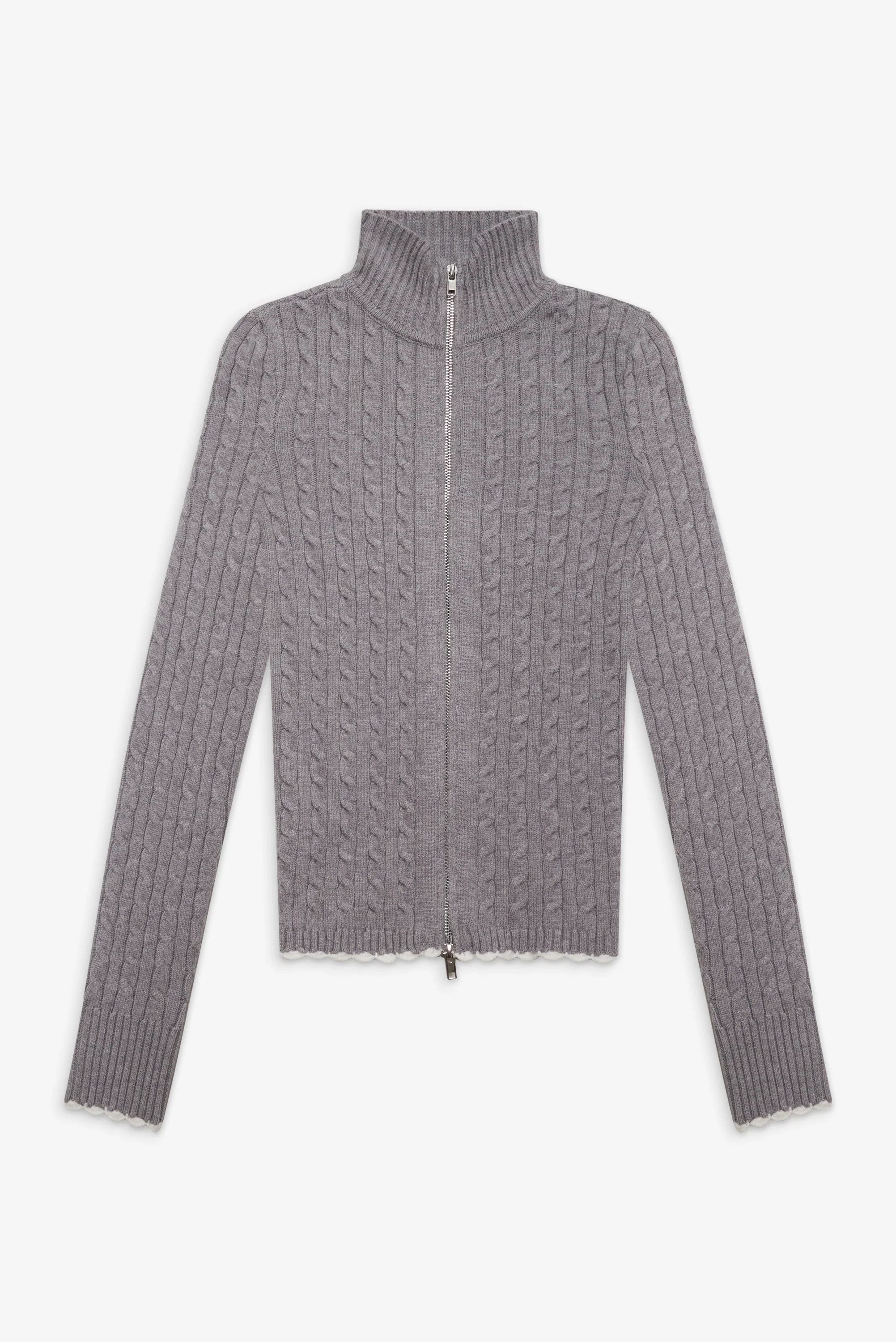 Carter Cable Knit Sweater - Rain Cloud - Image 3
