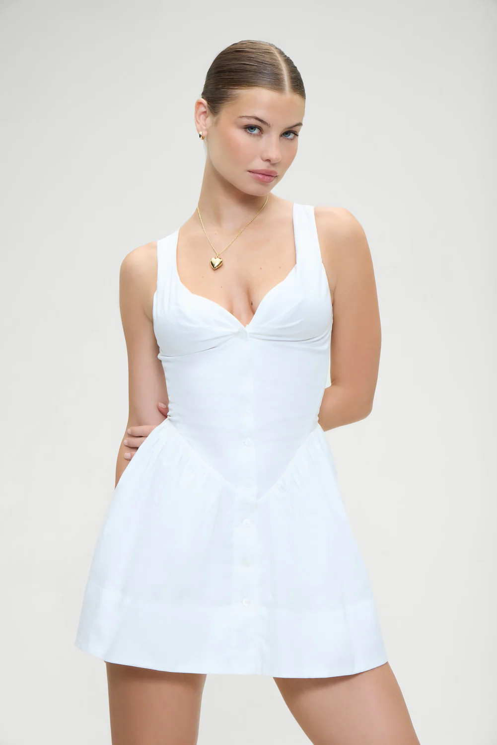 Charlotte Corset Mini Dress - White - Image 6