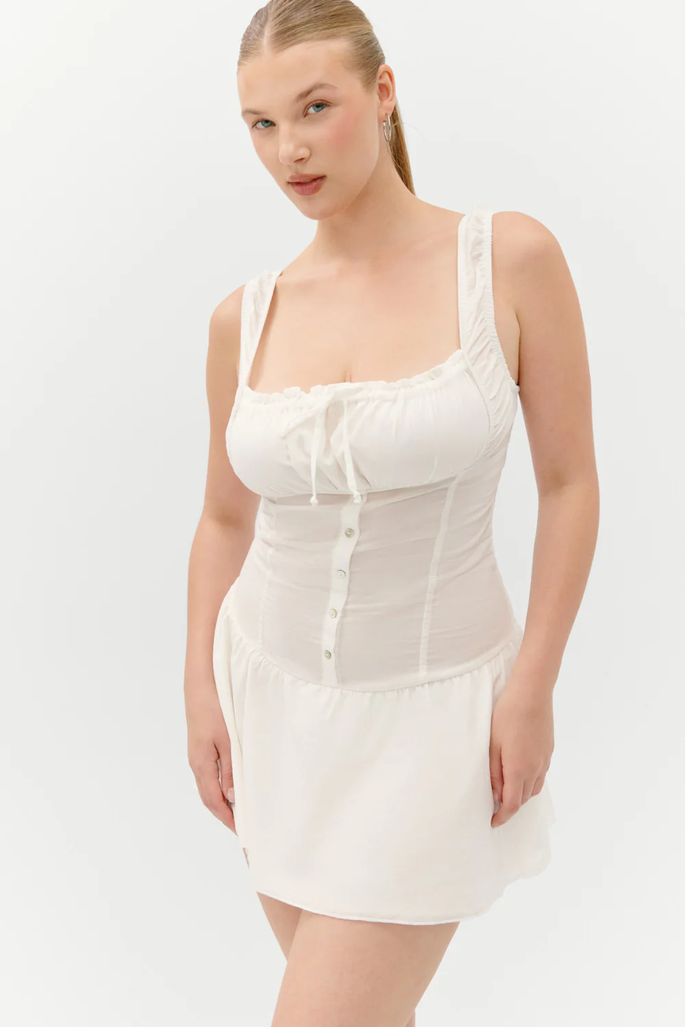 Christa Ruffle Mini Dress - Sunrose - Image 10