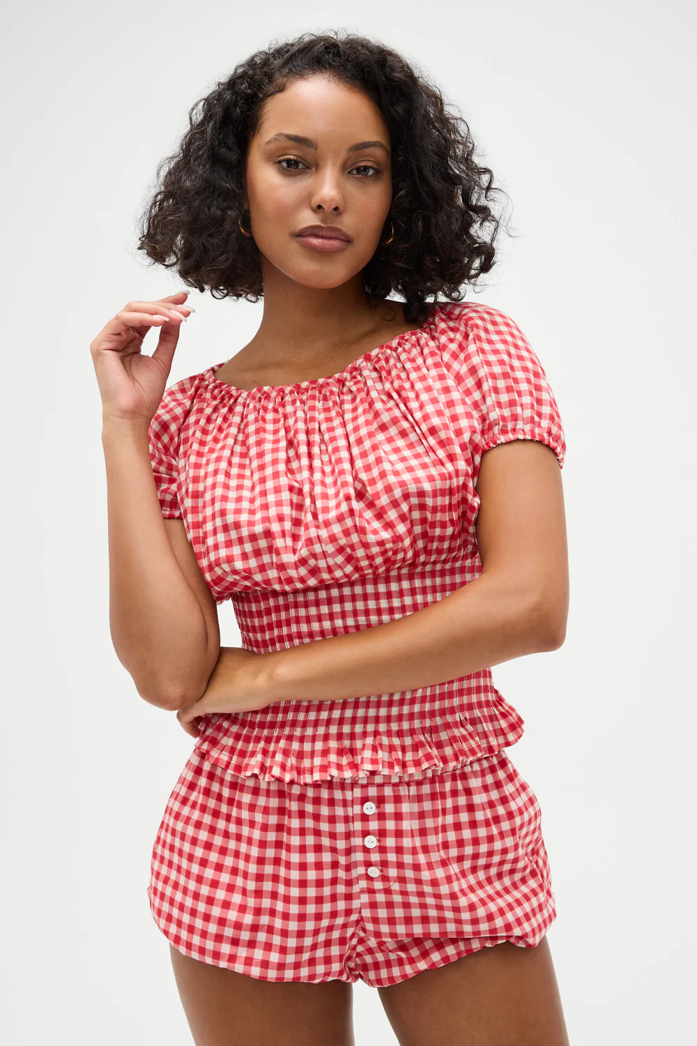 Cider Gingham Blouse - Cherry Gingham - Image 5