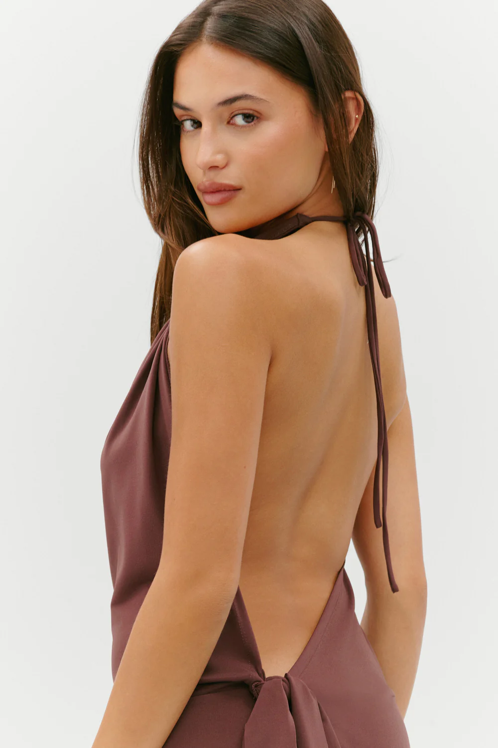 Cindy Wrap Mini Dress - Driftwood - Image 5