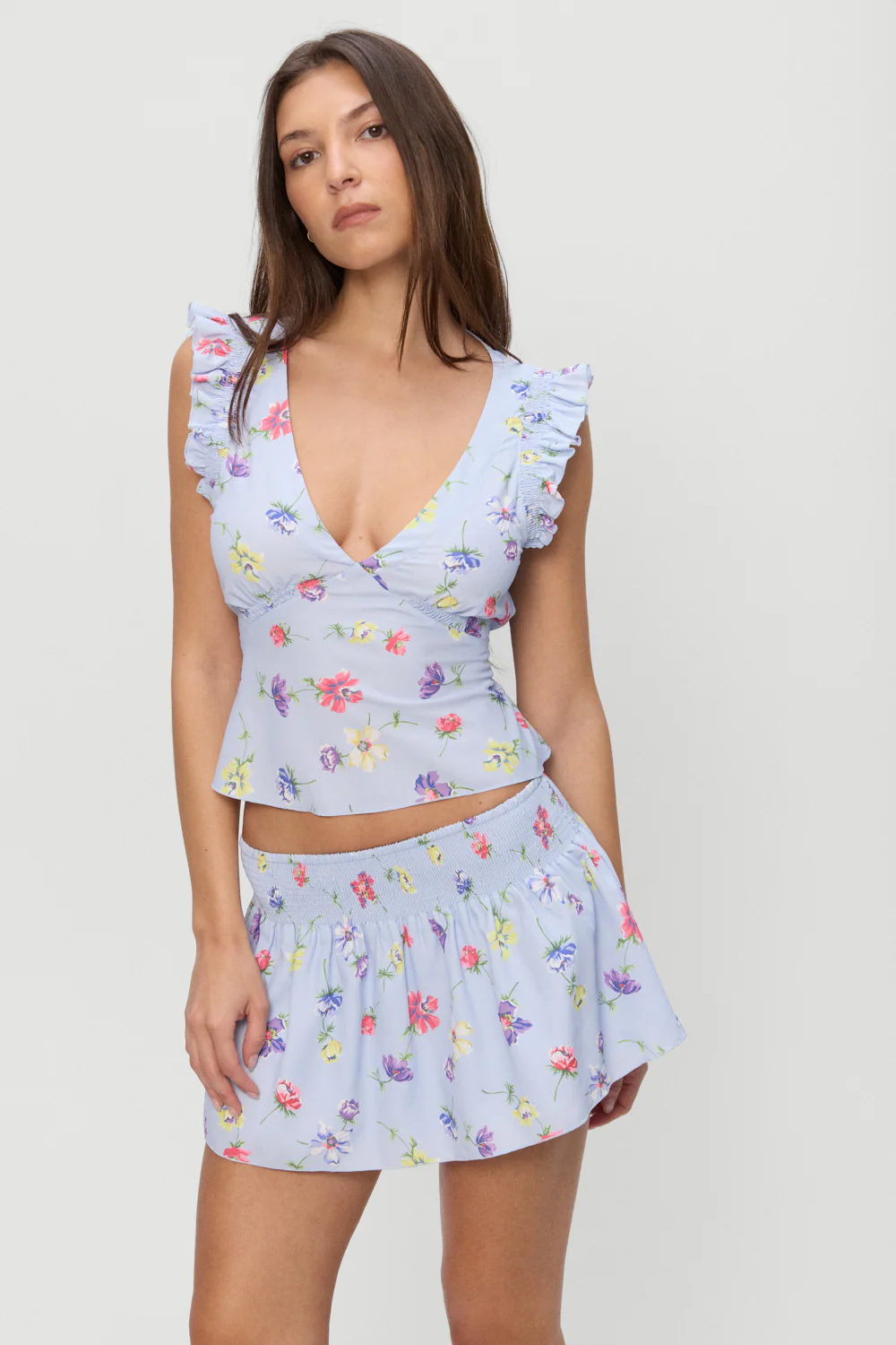 Clover Mini Skirt - Fresh Florals - Image 5