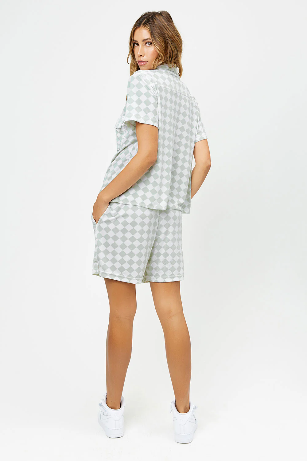 Coco Velvet Button Up Shirt - HB Diamond - Image 4