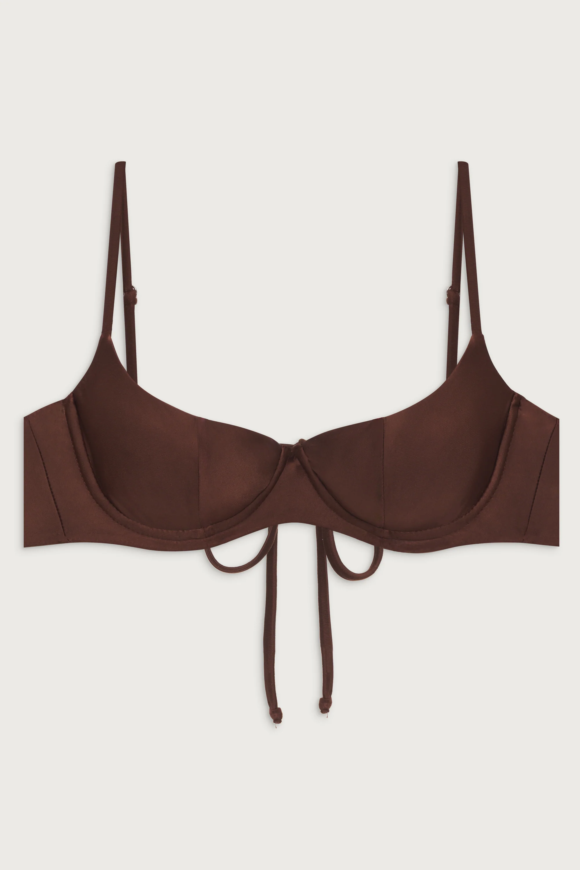 Cola Underwire Balconette Bikini Top - Cinnamon - Image 2