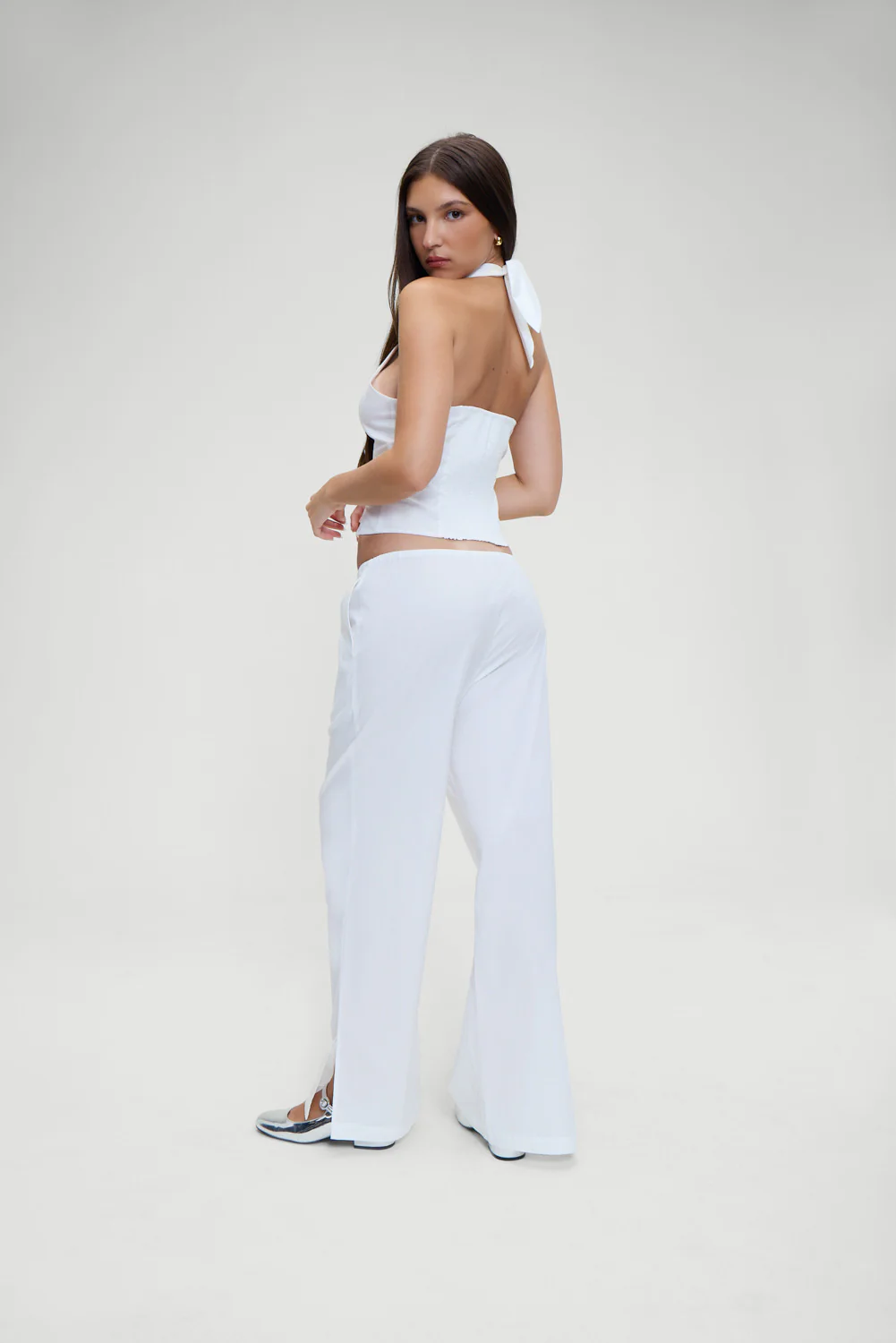 Cottage Halter Top - White - Image 2