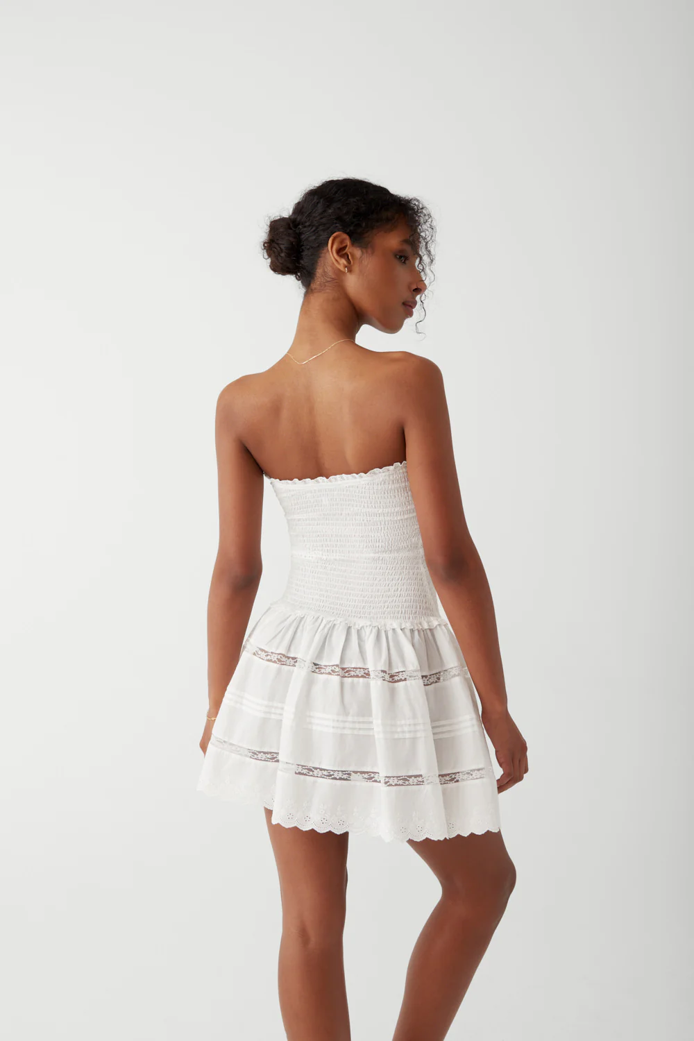 Day Princess Mini Dress - White - Image 4