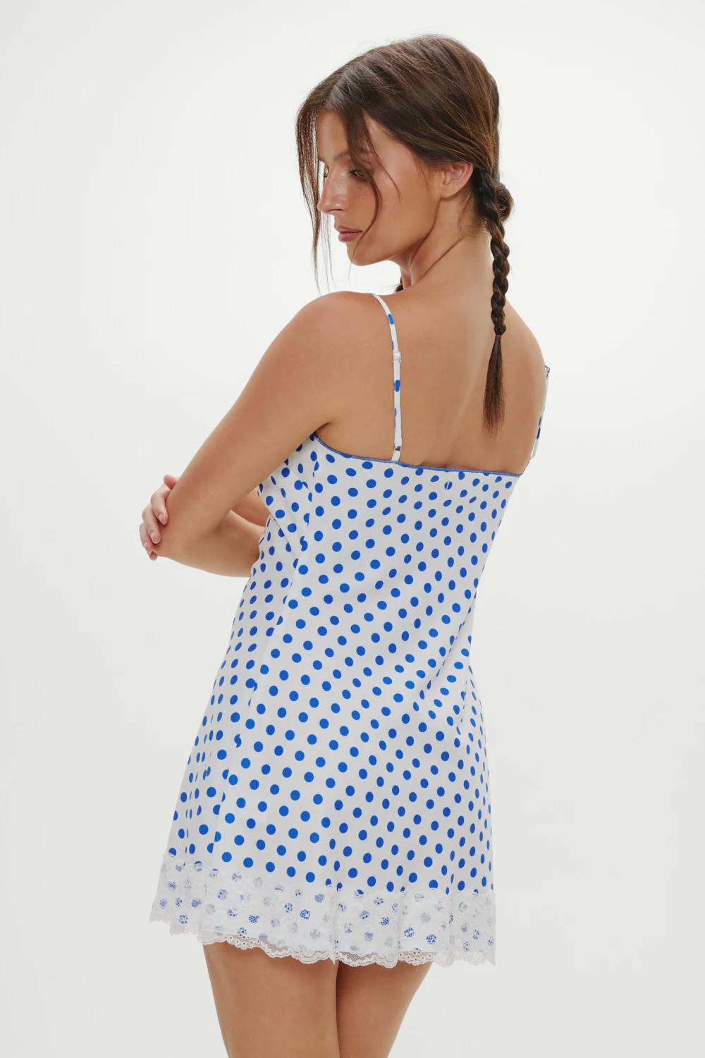Delaney Polka Dot Mini Dress - Delicate Dot - Image 5