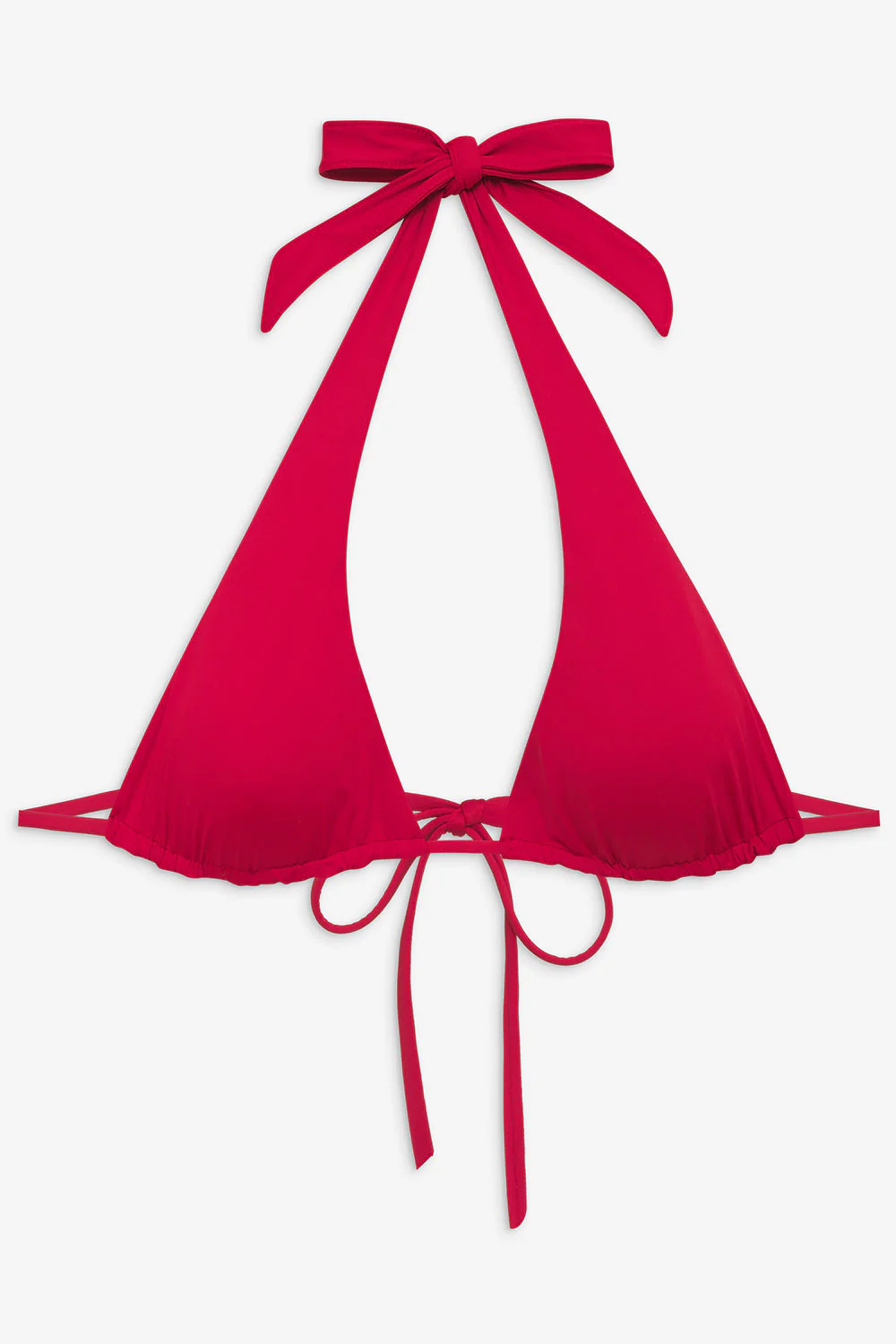 Diana Halter Bikini Top - True Red - Image 3