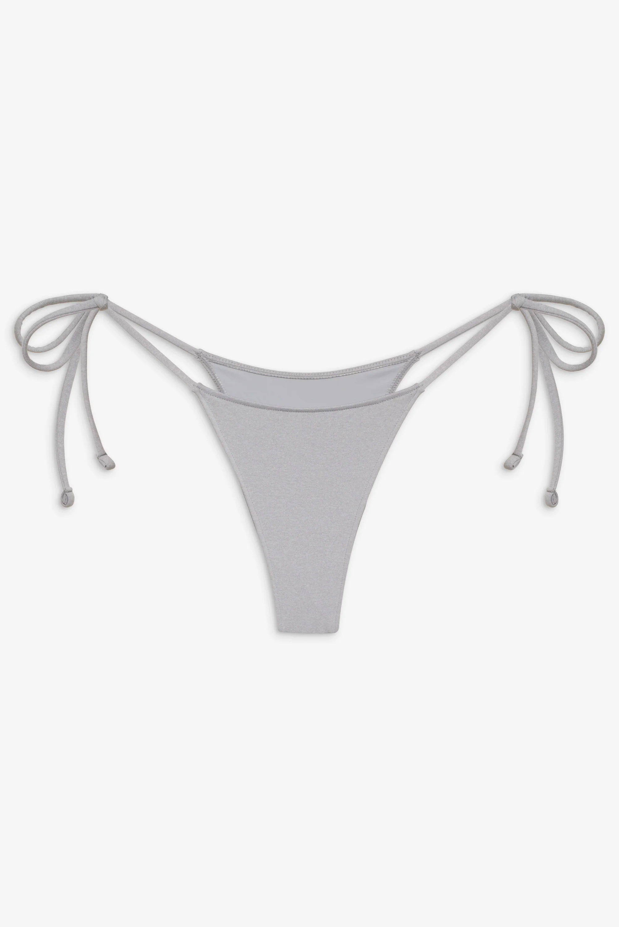 Divine Skimpy String Bikini Bottom - Heather Grey - Image 3