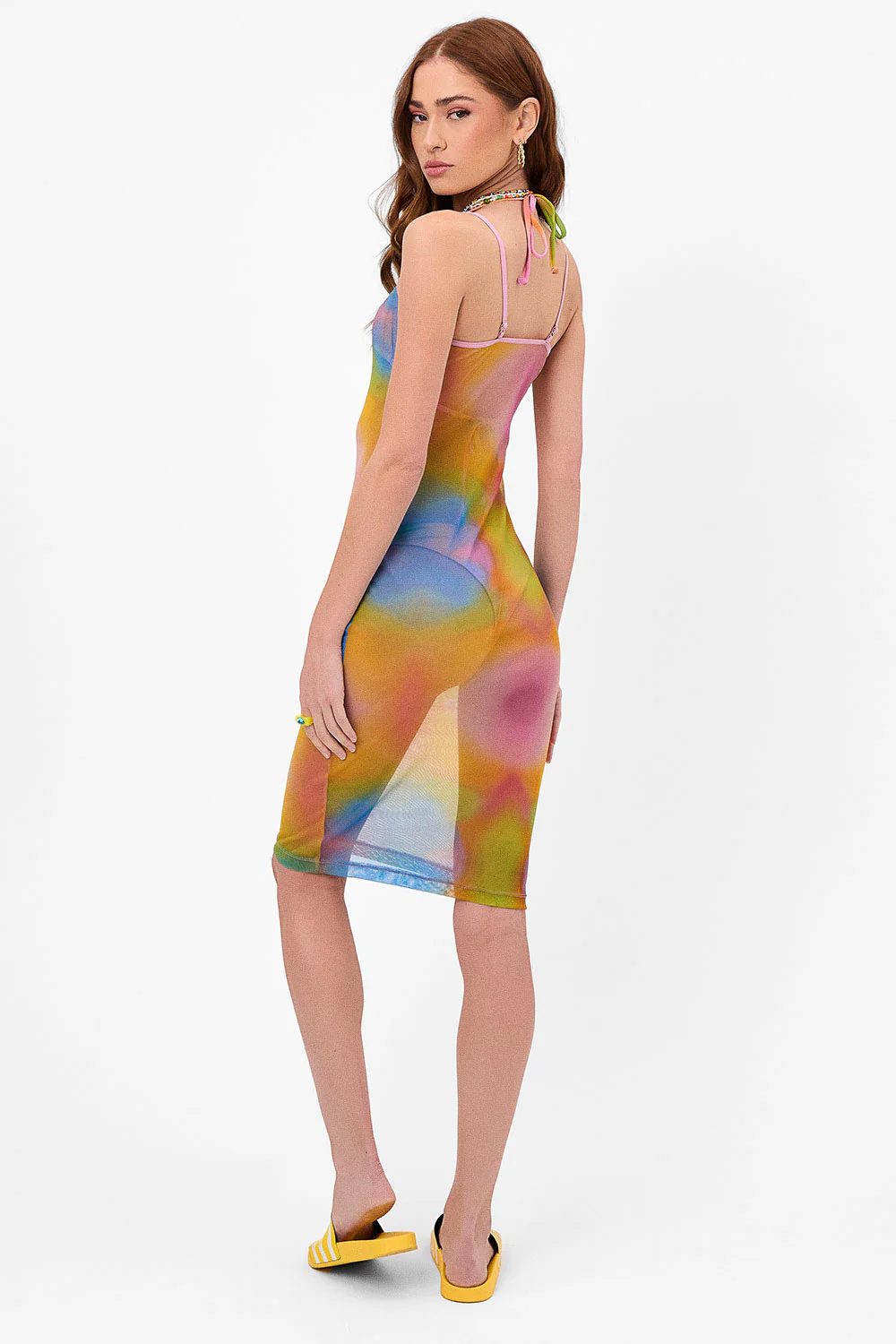 Dixie Mesh Dress - Serotonin - Image 3