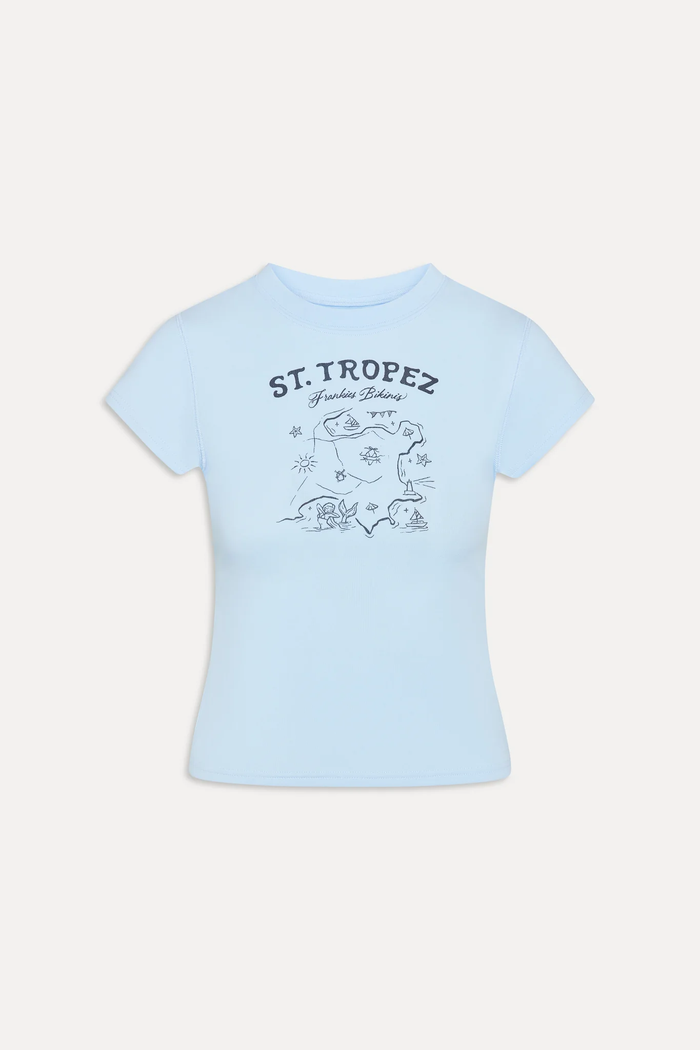 Eva Cotton Tee - French Riviera - Image 3