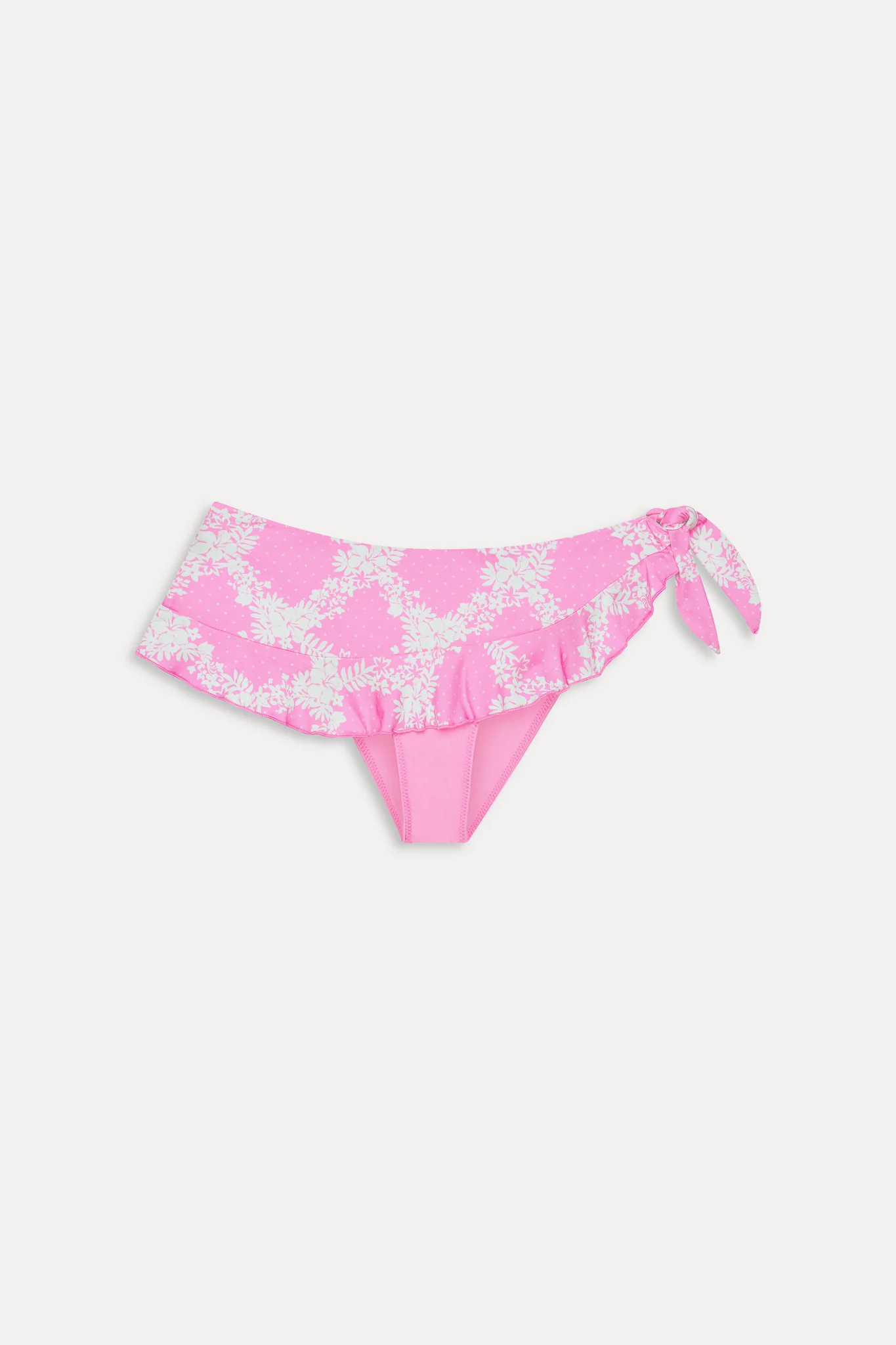 Farah Satin Swim Skirt - Tropical Pink Polka Dot - Image 3
