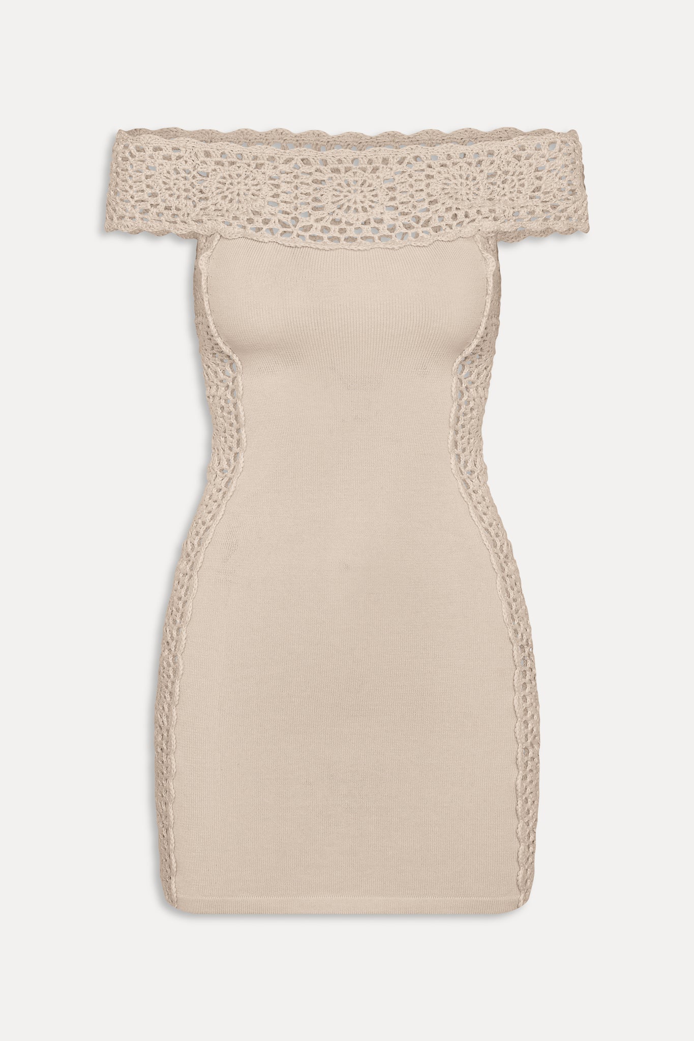 Fleur Crochet Knit Mini Dress - Summer Crochet - Image 3