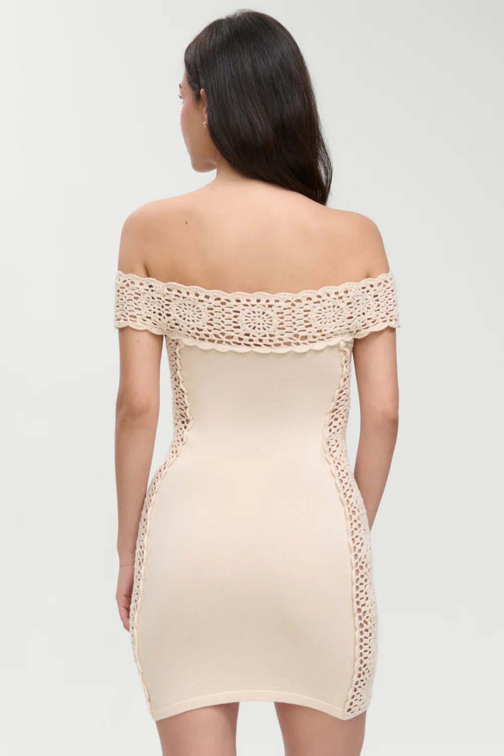 Fleur Crochet Knit Mini Dress - Summer Crochet - Image 4