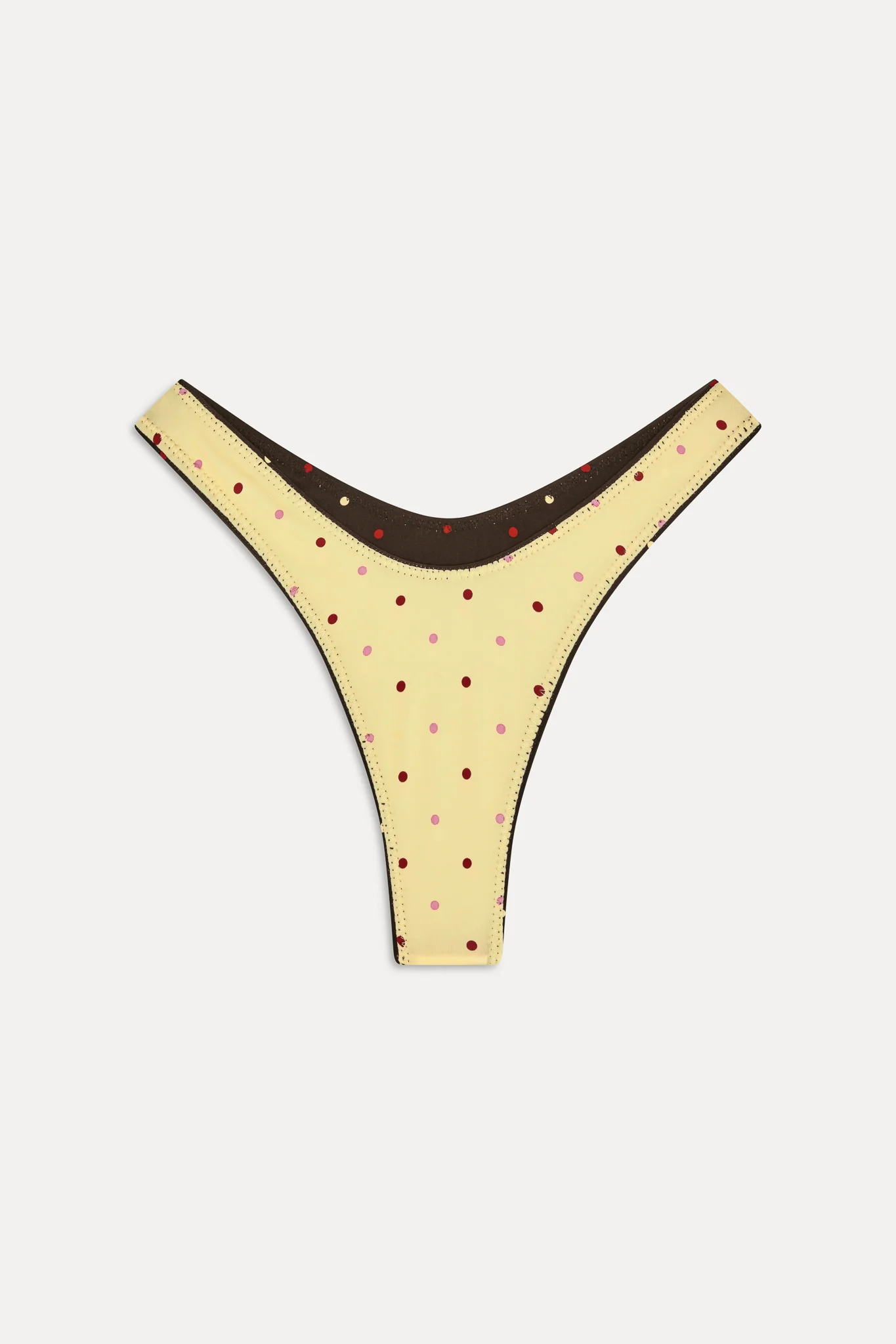 Full Moon Reversible Satin Bikini Bottom - Honey Bug - Image 4