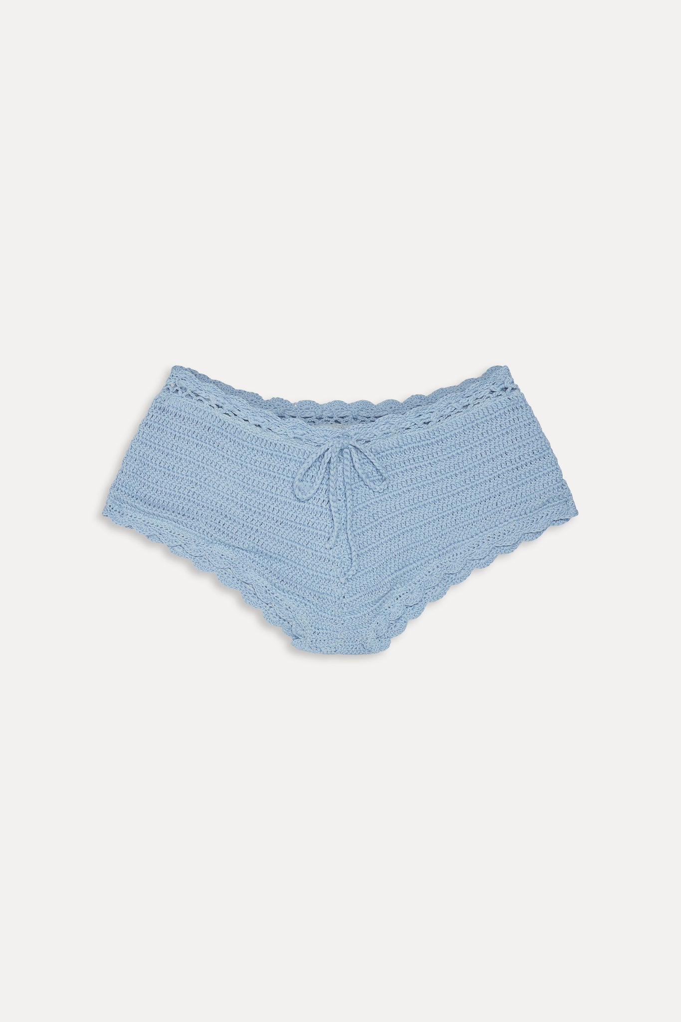 Genevieve Crochet Boy Shorts - Blue Jay - Image 3