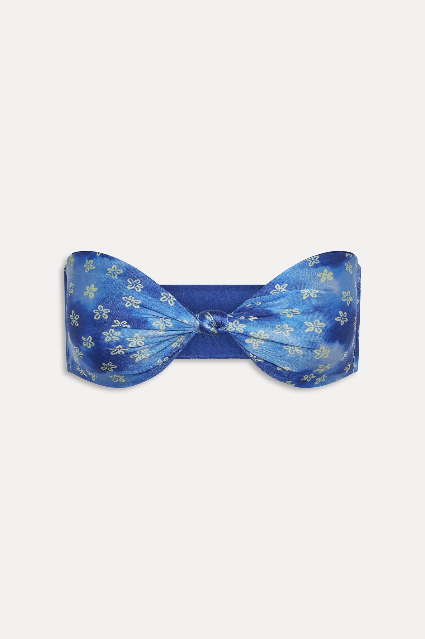Gigi Satin Bandeau Bikini Top - Cosmic Bloom - Image 3