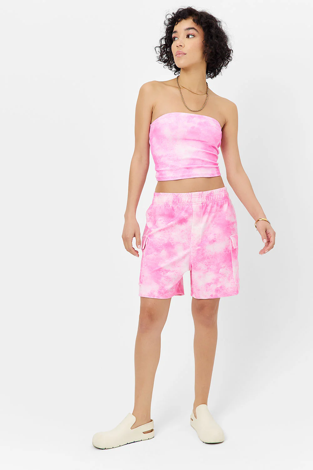 Harvey Terry Shorts - Distorted Pink Dye - Image 3