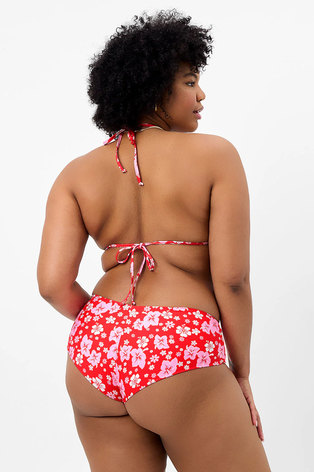 Ivy Floral Triangle Bikini Top - Coconut Girl - Image 5