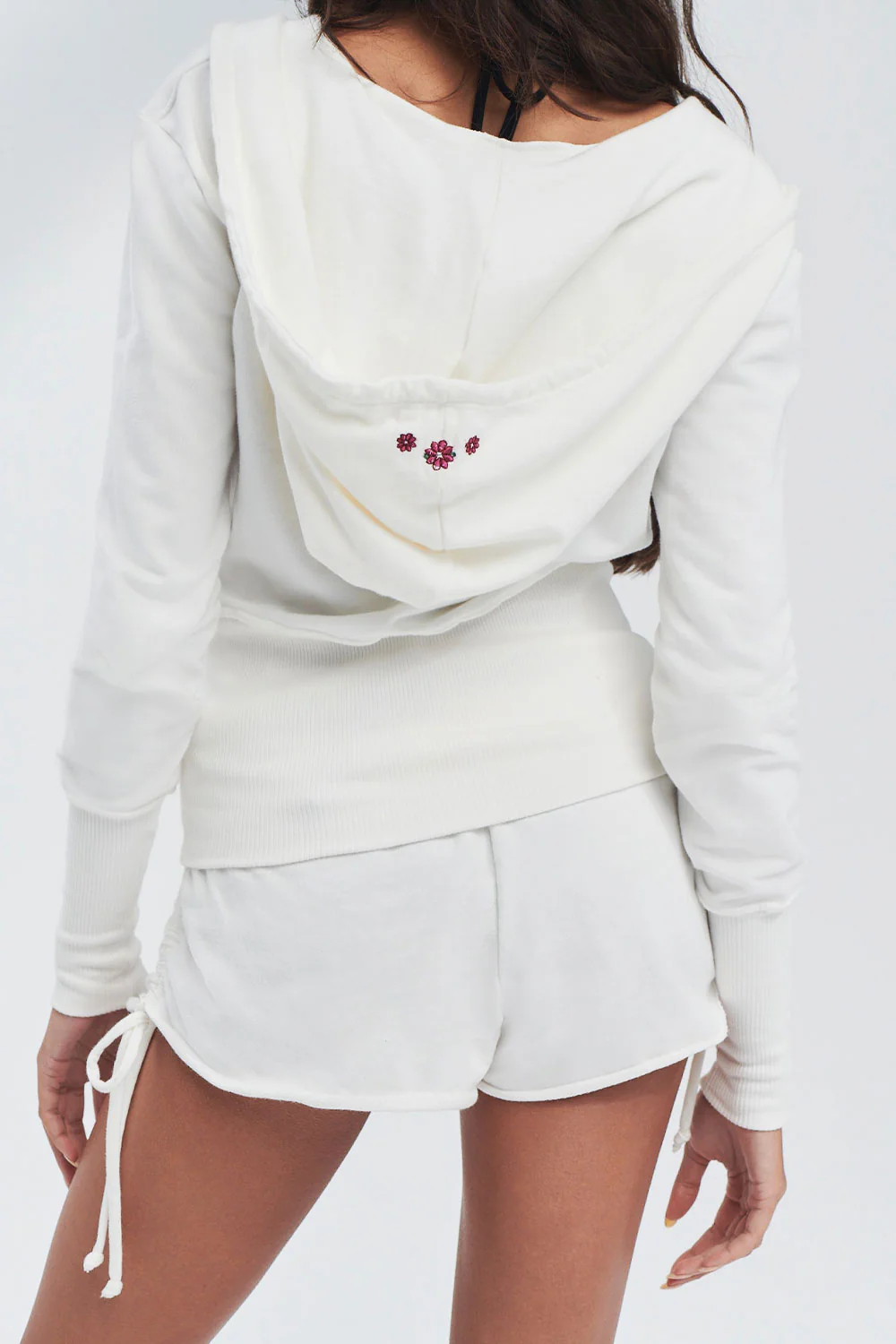 Jasmine Embroidered Mini Short - Sea Fairy - Image 4
