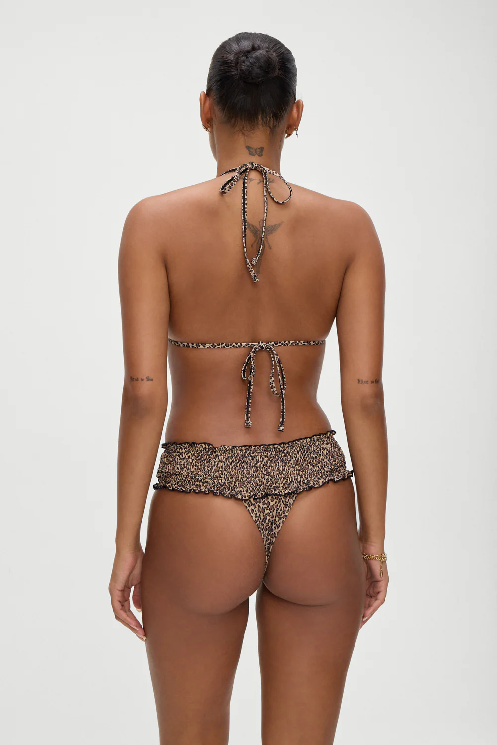 Jessup Halter Bikini Top - Baby Leopard - Image 3