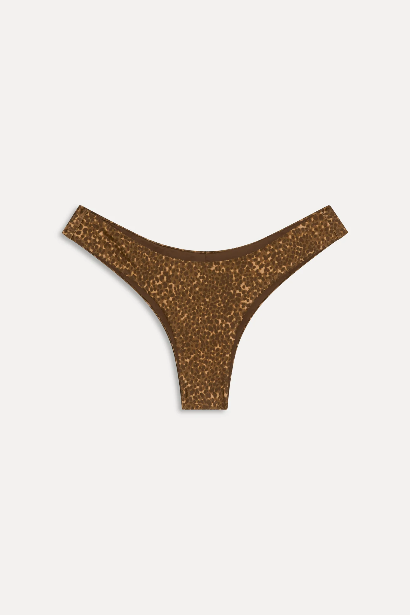Katarina Satin Cheeky Bikini Bottom - Vintage Cheetah - Image 3