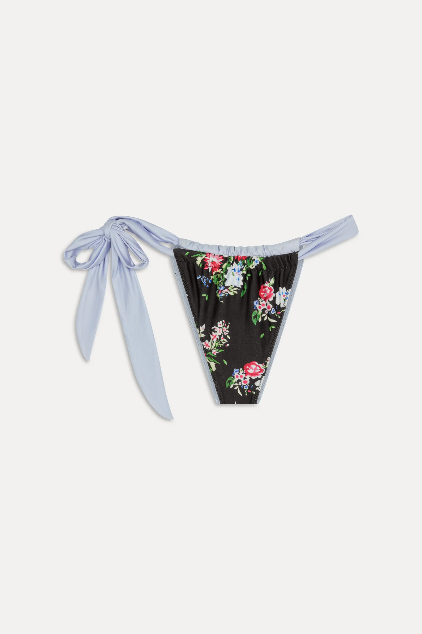 Kealy Reversible Satin Bikini Bottom - Bouquet - Image 3