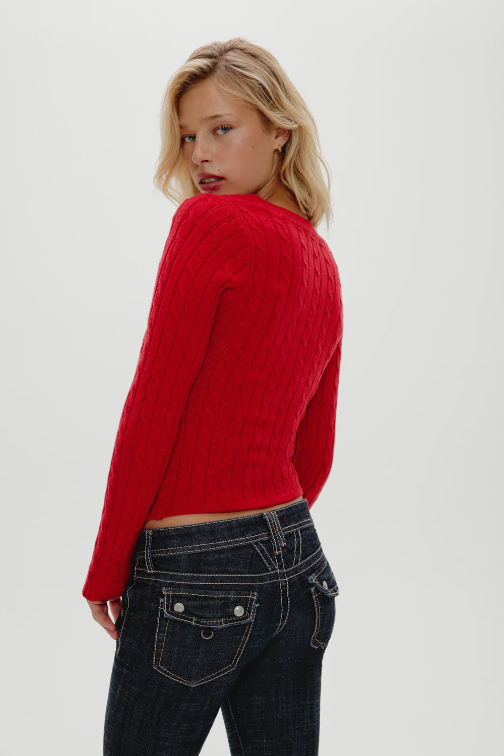 Kit V Neck Knit Sweater - Heartstrings - Image 5