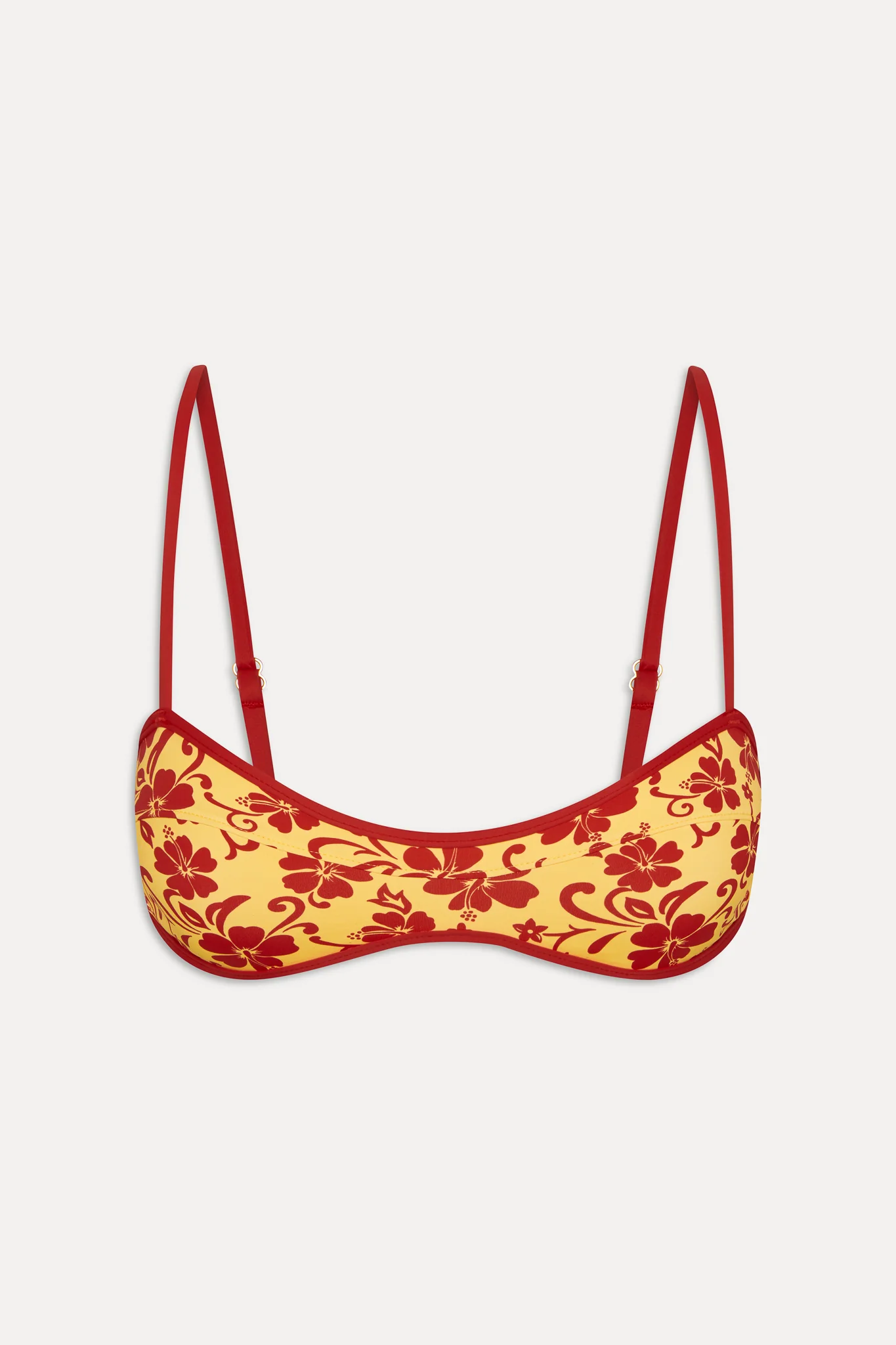 Lane Skimpy Bandeau Bikini Top - Favorite Flower - Image 3
