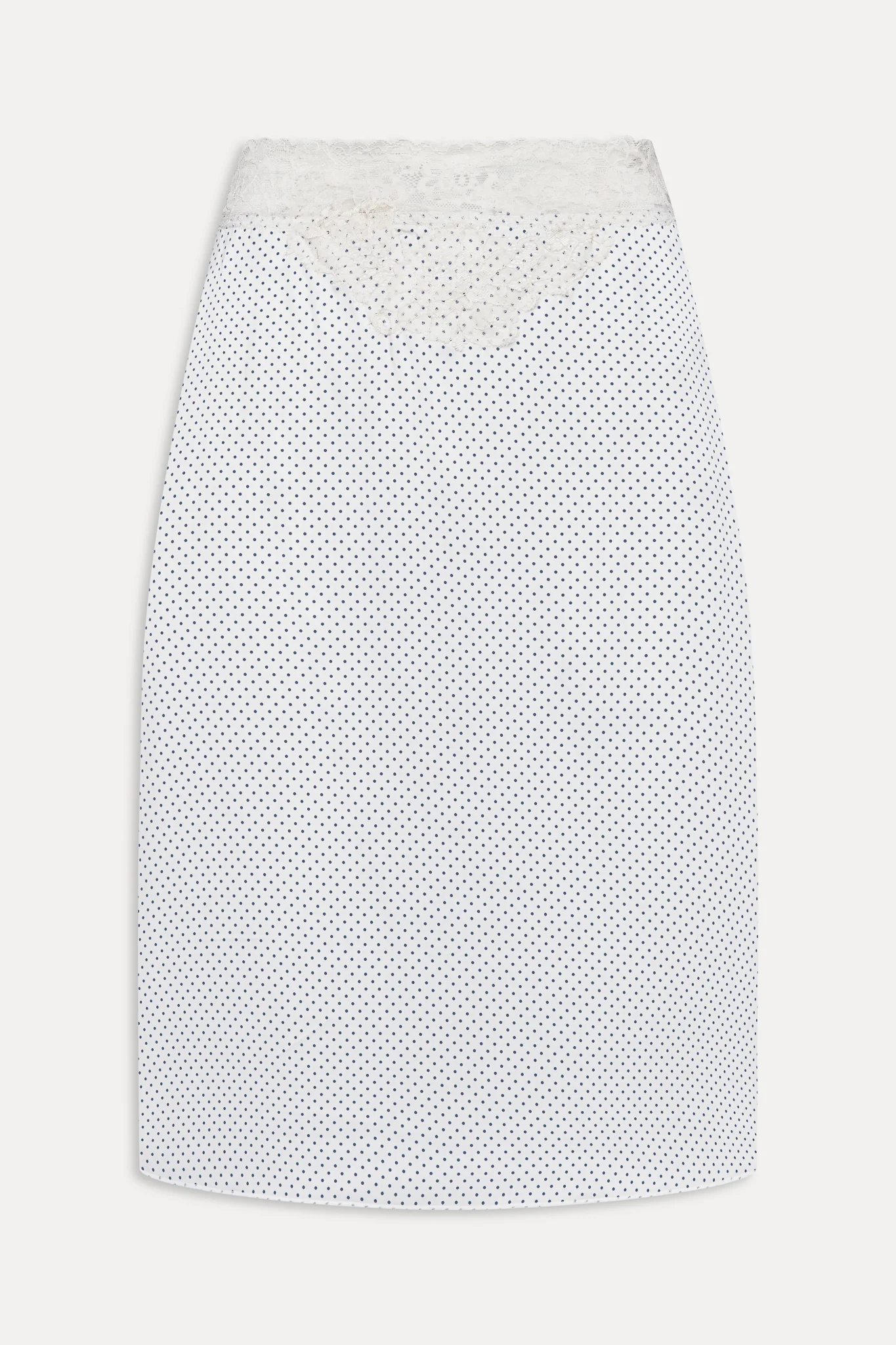 Laura Silk Midi Skirt - French Pearl - Image 3
