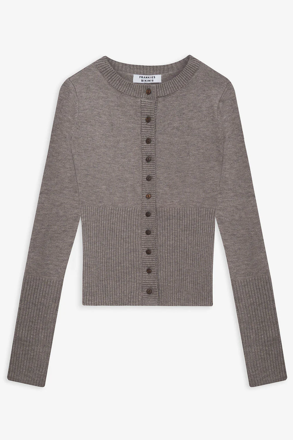 Lenon Cloud Knit Button Up Cardigan - Dark Pearl - Image 2