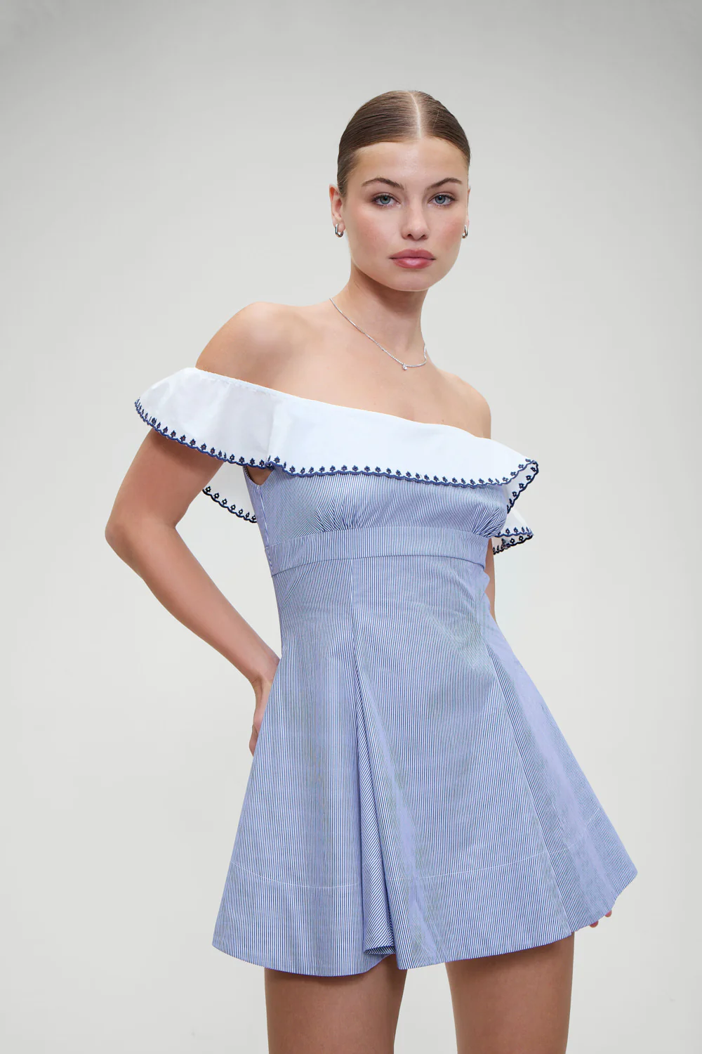 Lilah Striped Mini Dress - Midnight Stripe