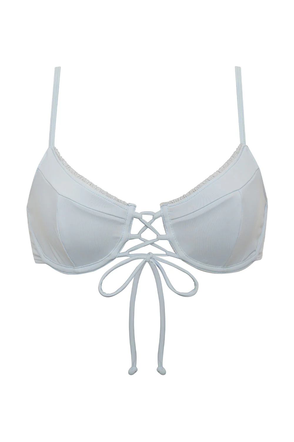 Lucia Ruffle Underwire Bikini Top - New Moon - Image 6
